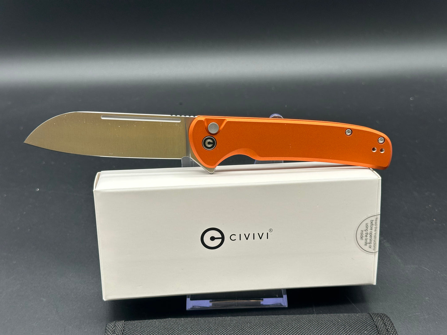 CIVIVI CHEVALIER II ORANGE ALUMINUM HANDLE 14C28N