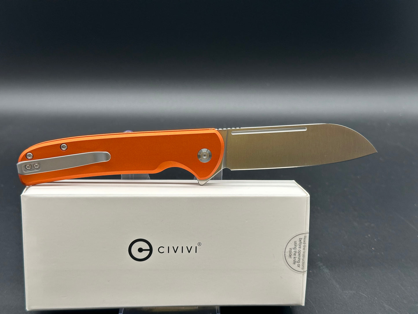 CIVIVI CHEVALIER II ORANGE ALUMINUM HANDLE 14C28N