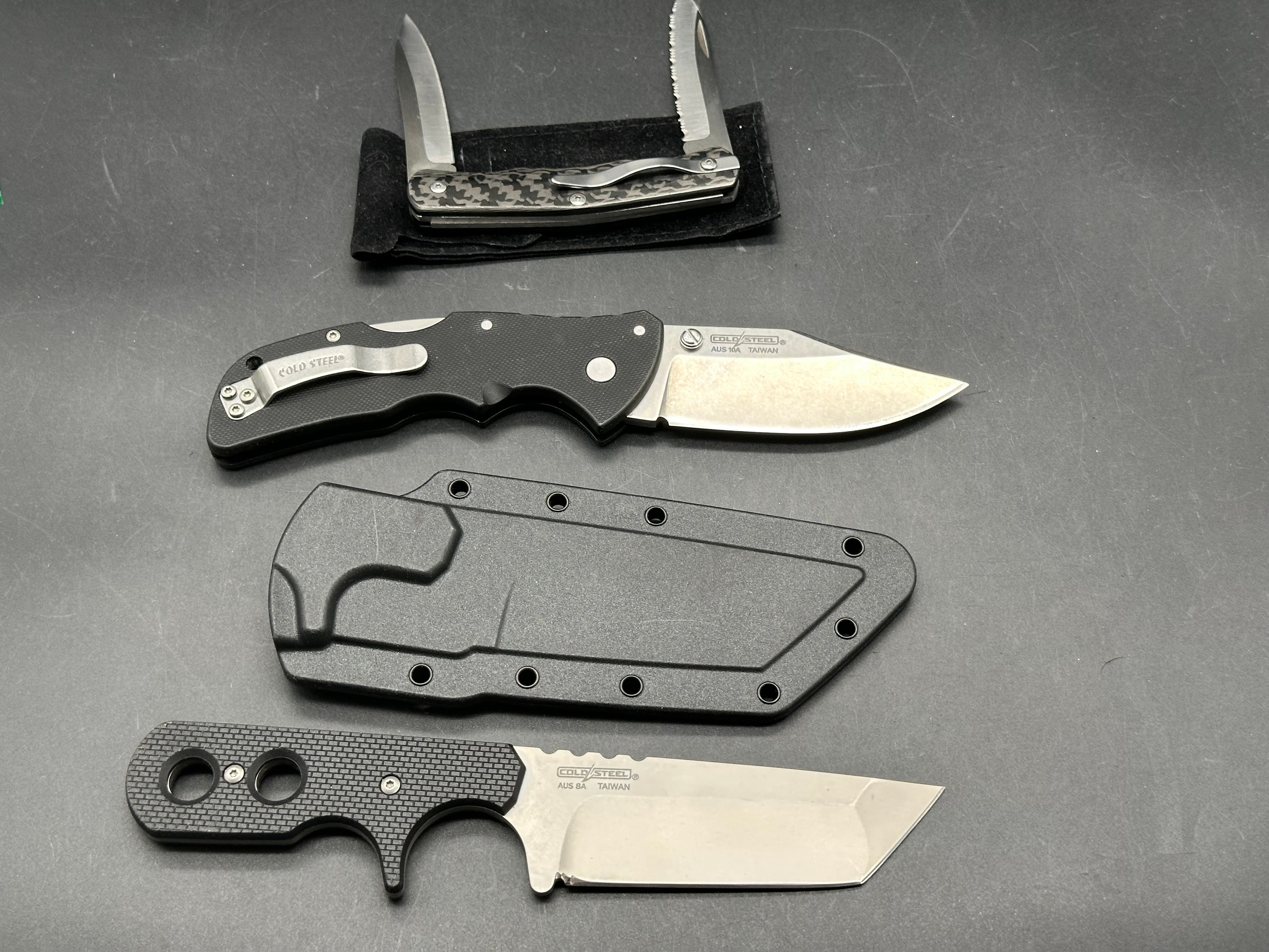 Cold Steel Mini Recon, Mini Tac Tanto, Lucky 3-Knife bundle