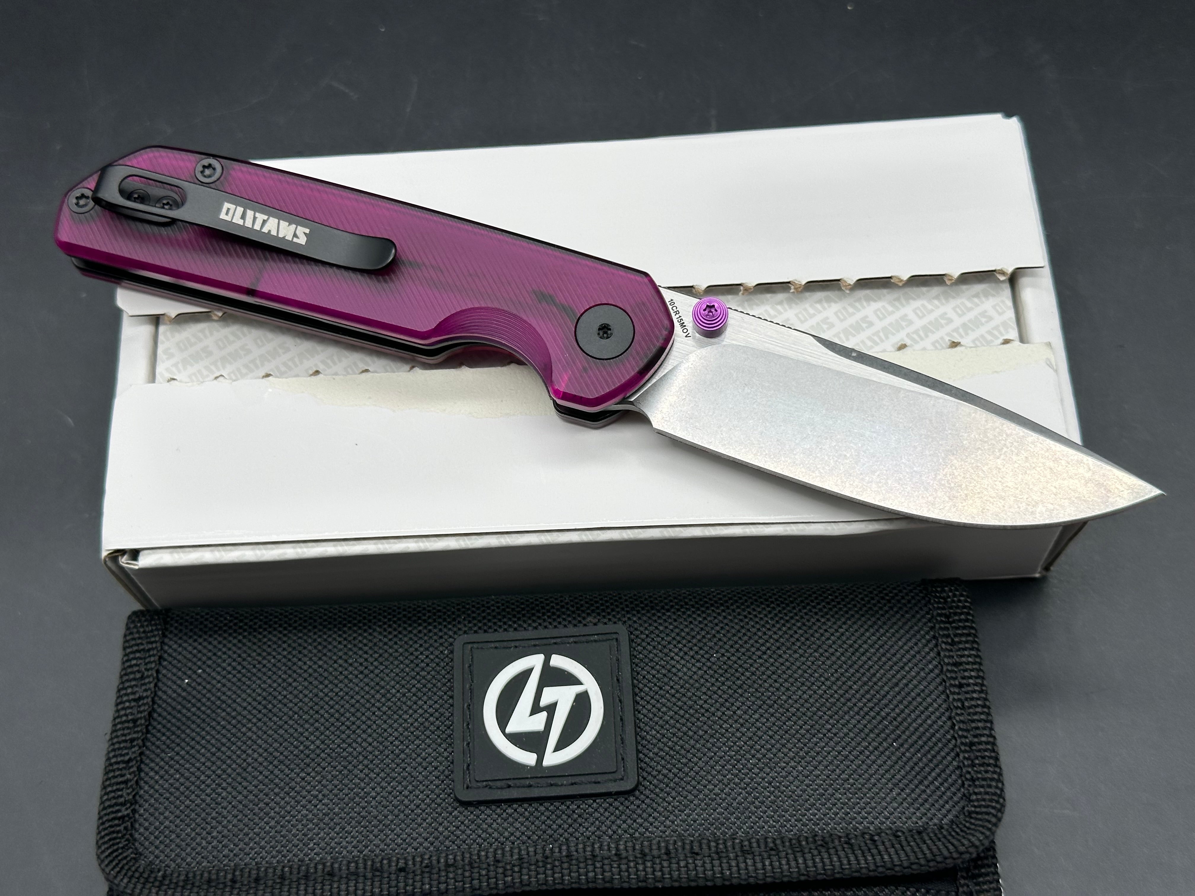 Olitans Lemon Shark purple acrylic scales and 14c28n blade