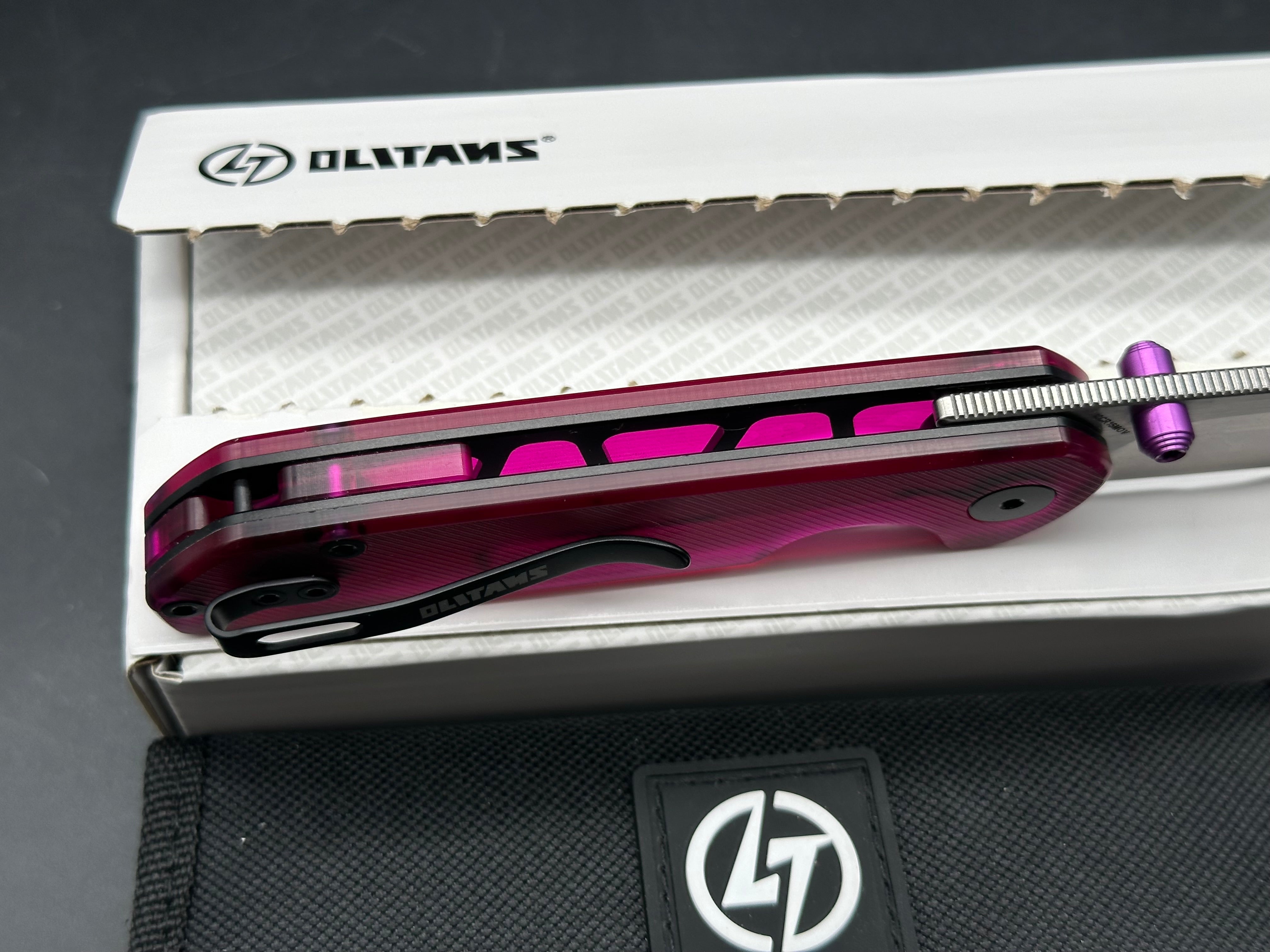 Olitans Lemon Shark purple acrylic scales and 14c28n blade