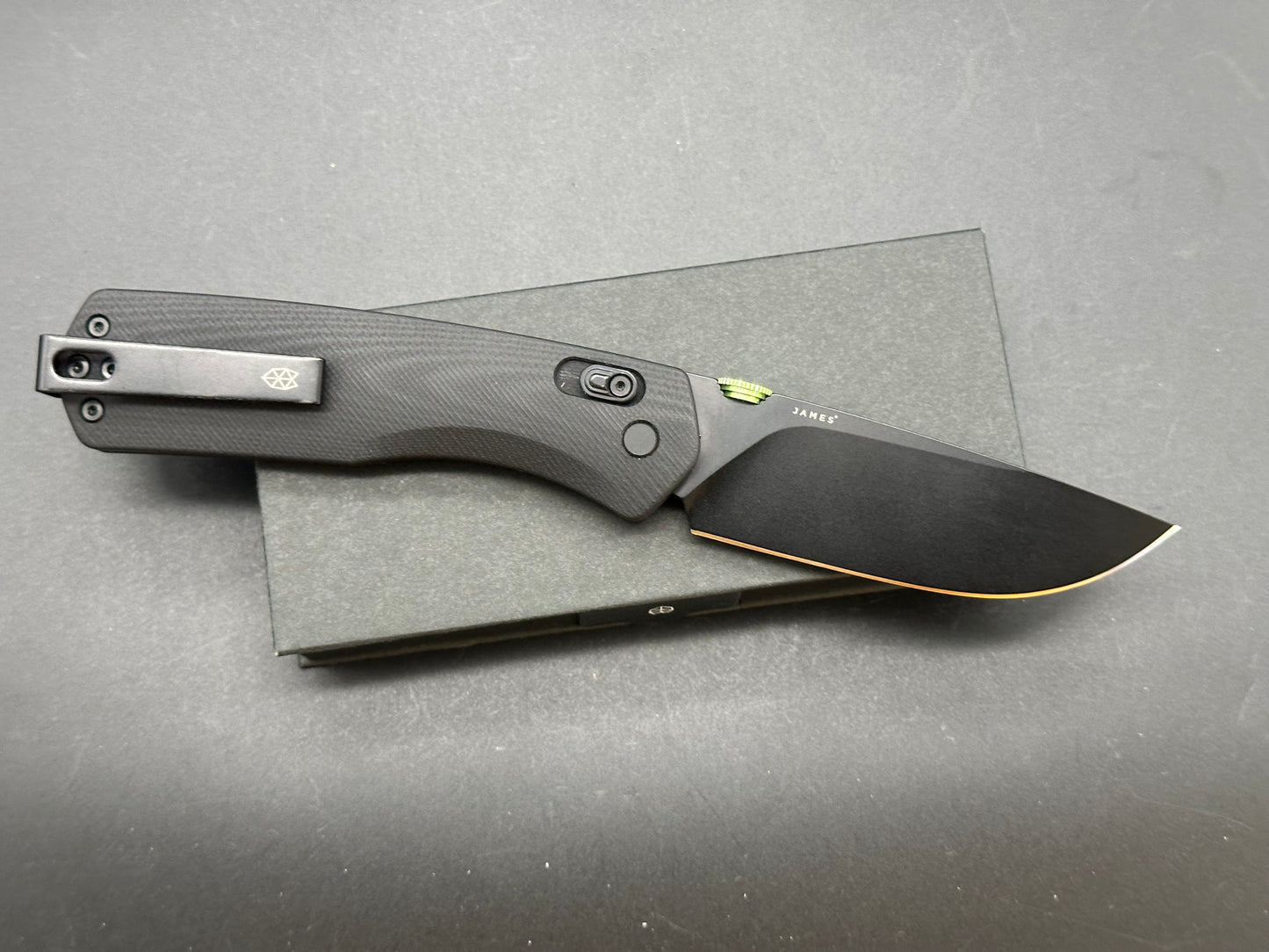 The James Brand Carter XL Ambi-Slider Knife Black G-10