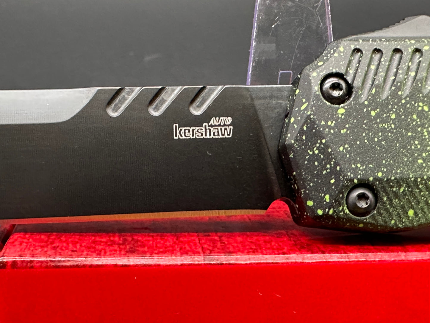 Kershaw Livewire automatic Zombie cerekote magnacut from Blade Show 2024