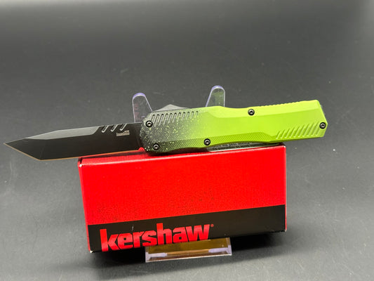 Kershaw Livewire automatic Zombie cerekote magnacut from Blade Show 2024