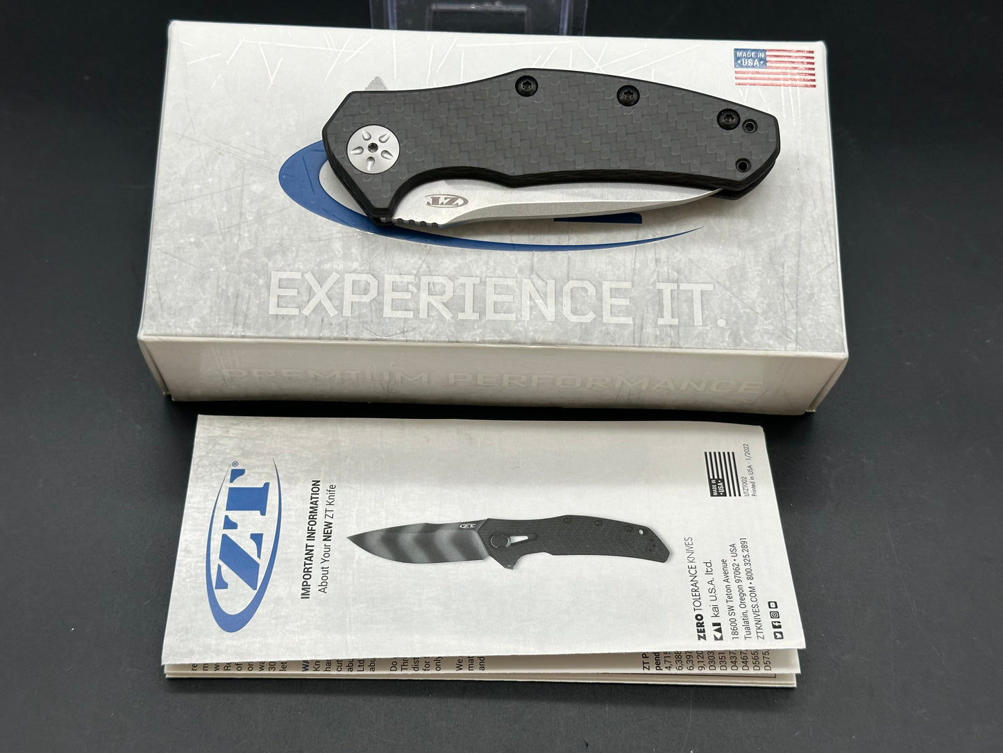 Zero Tolerance 0770CF Assisted Opening Knife Carbon Fiber