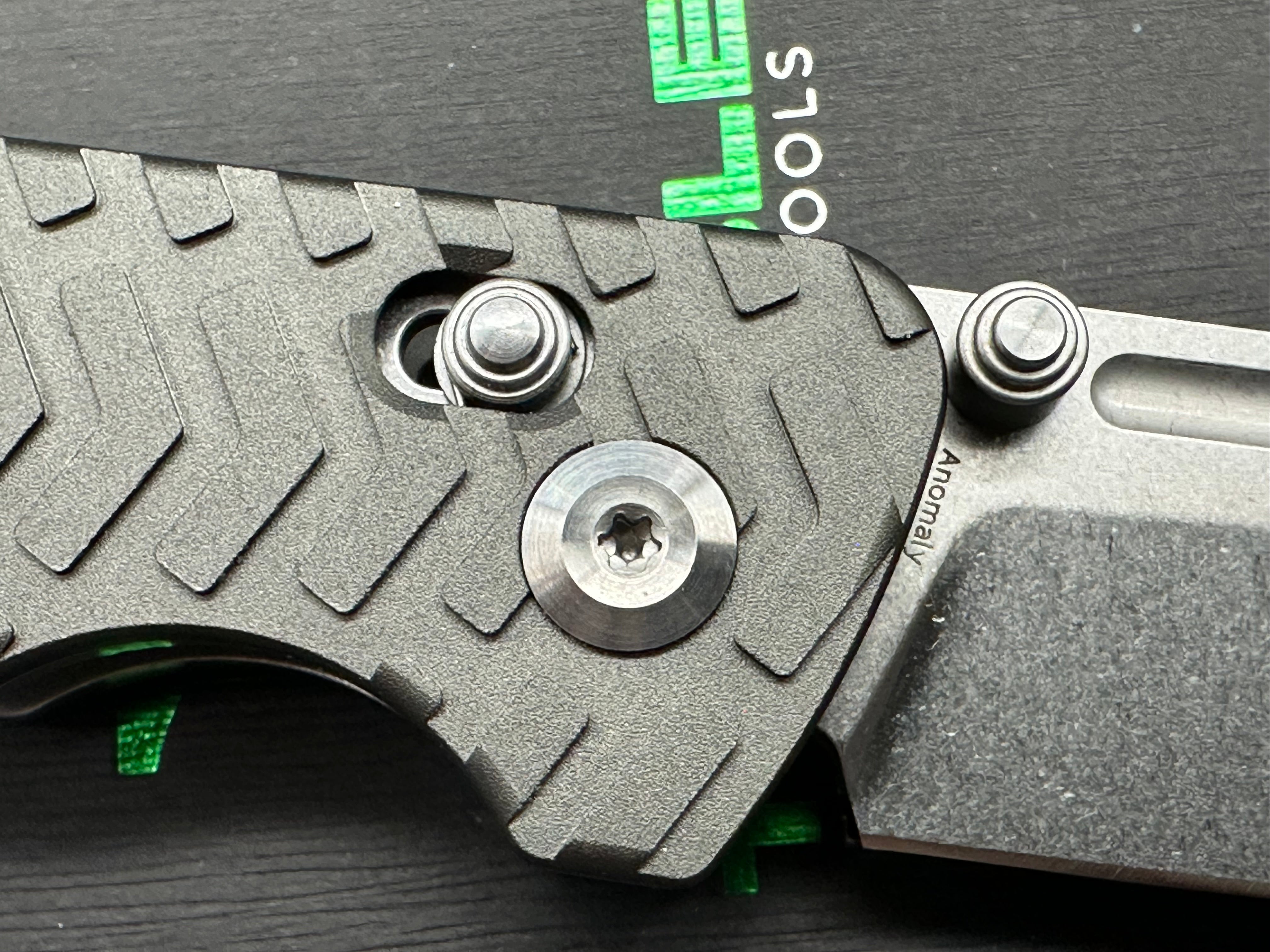Tenable Anomaly Cross Bar Lock Knife | 3.14" Stonewashed Nitro-V Blade | Gray Aluminum Handle