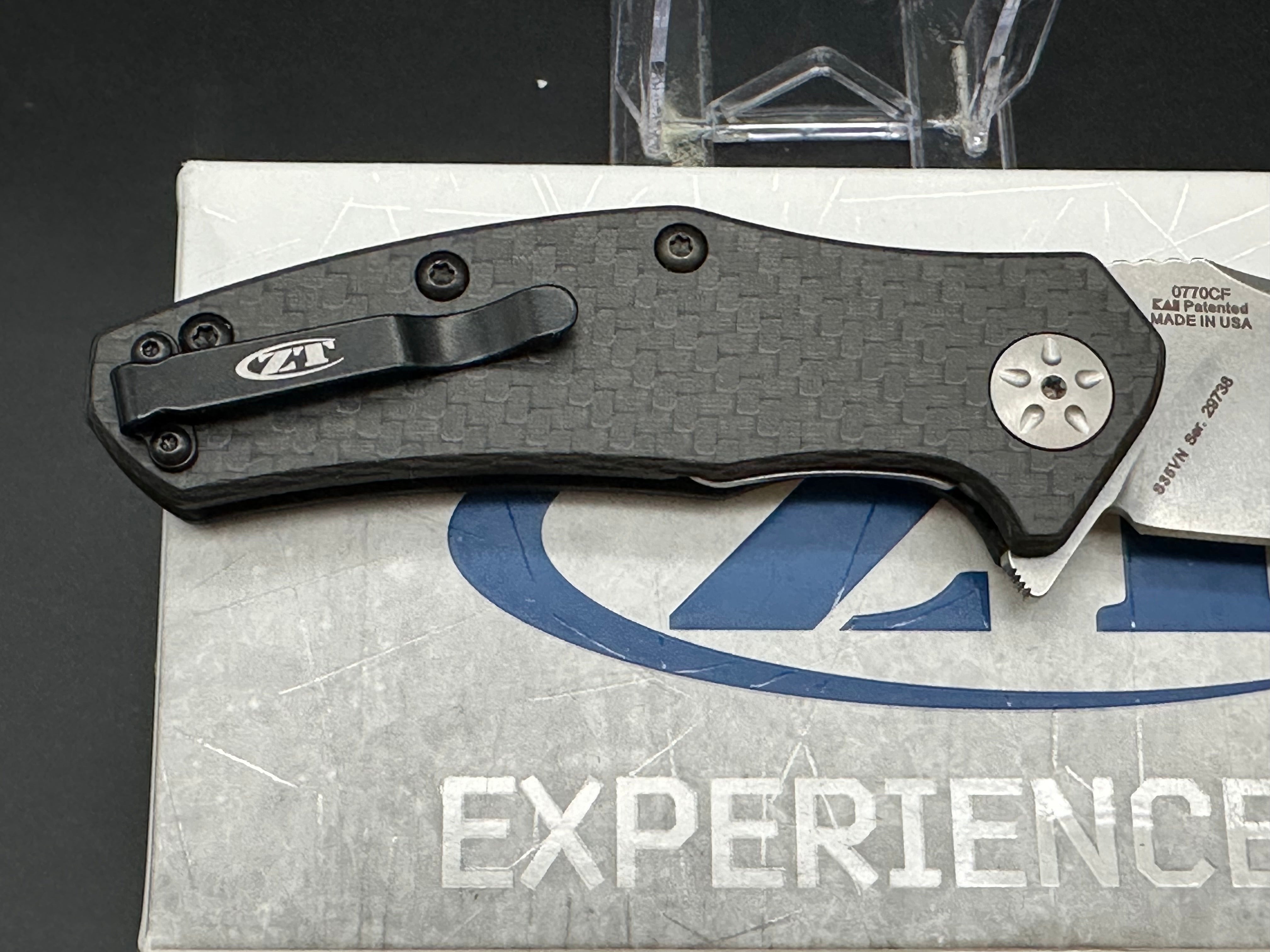 Zero Tolerance 0770CF Assisted Opening Knife Carbon Fiber