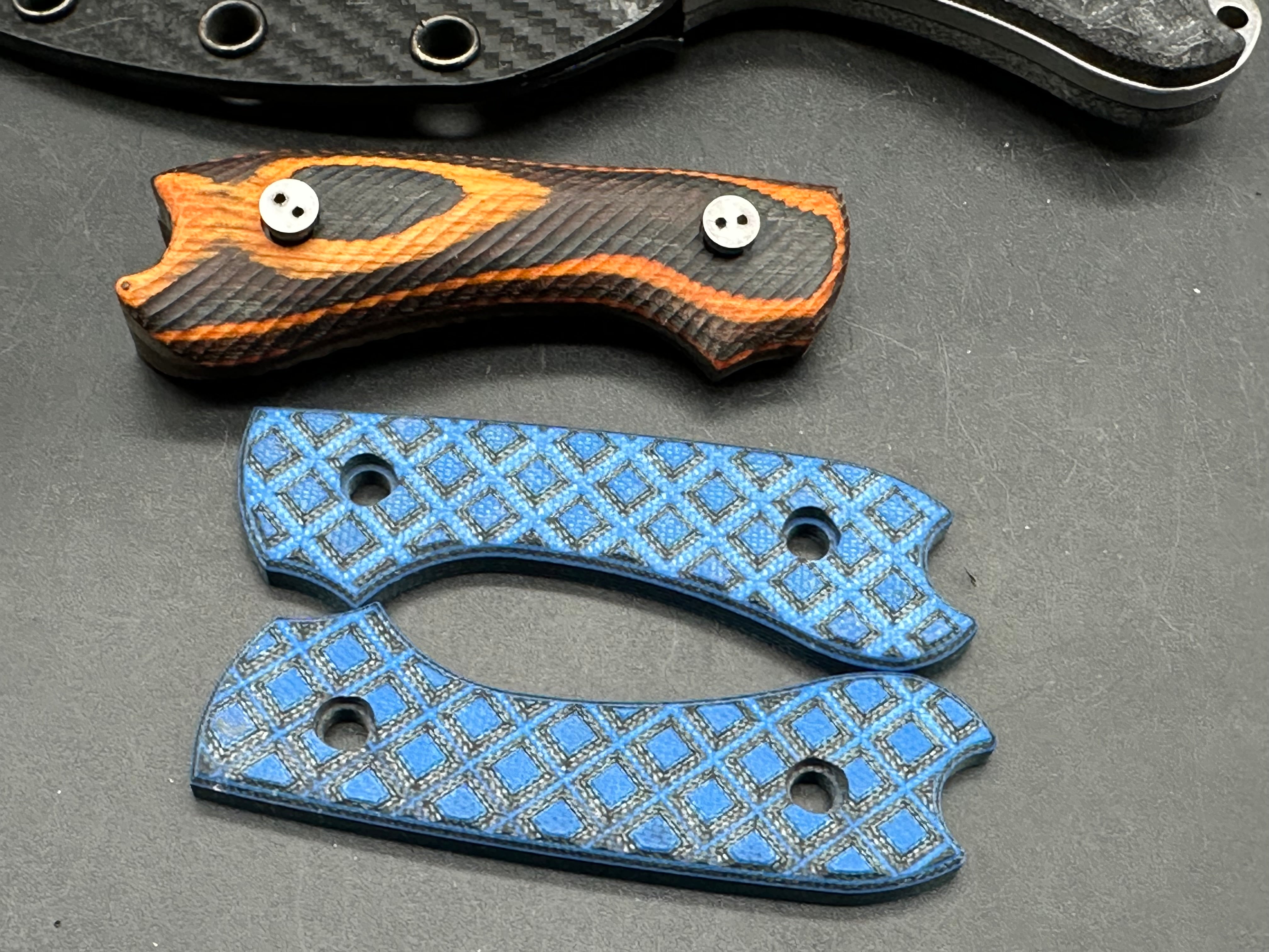 Bradford Guardian 3 in AEB-L with leather and kydex sheaths and 3 sets of scales