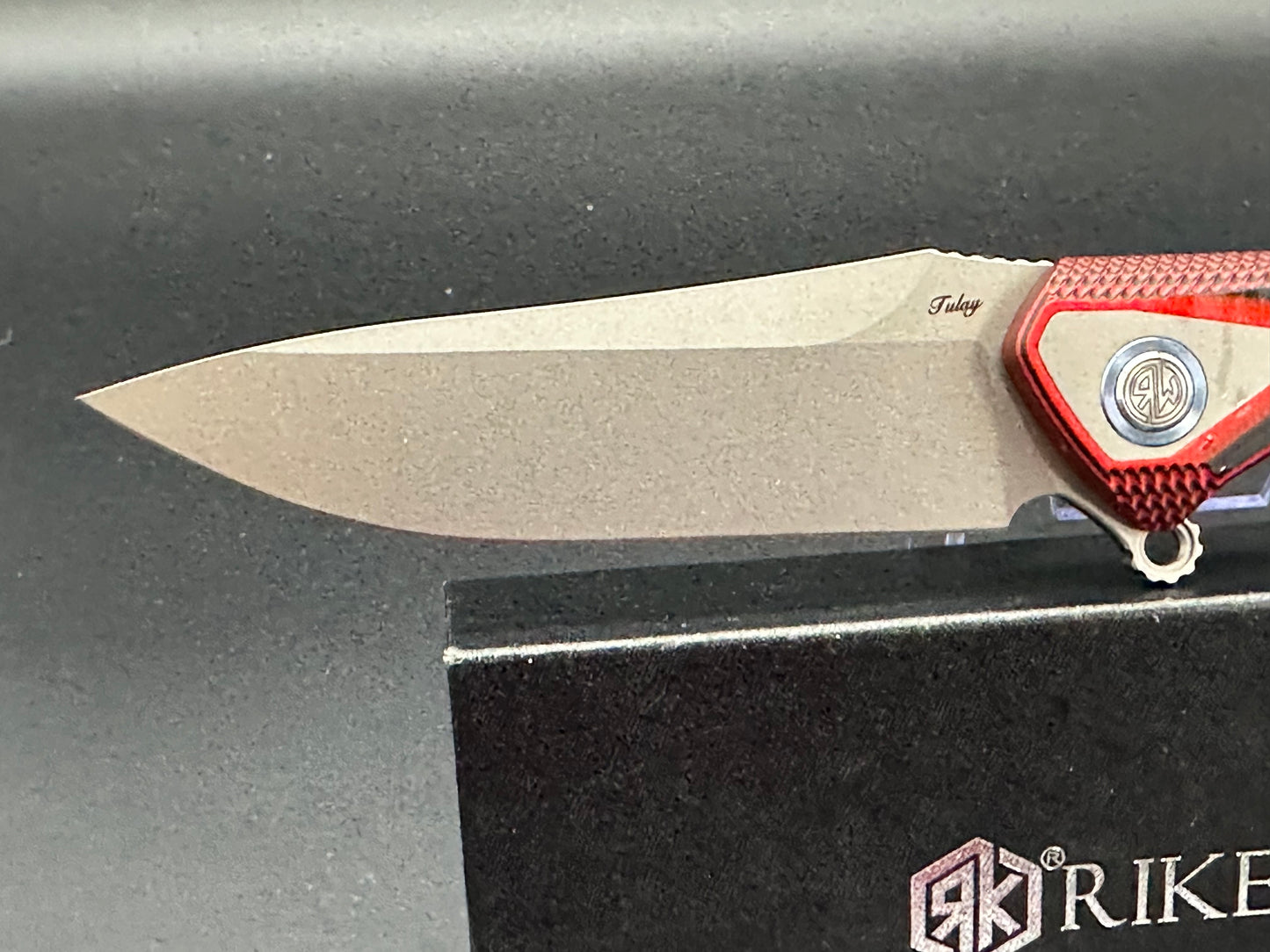 Rike Knife Tulay integral Red G10/CF