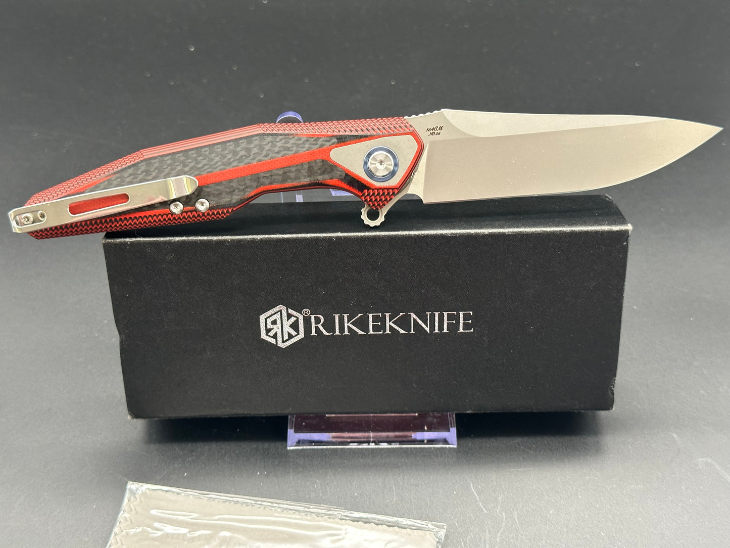 Rike Knife Tulay integral Red G10/CF