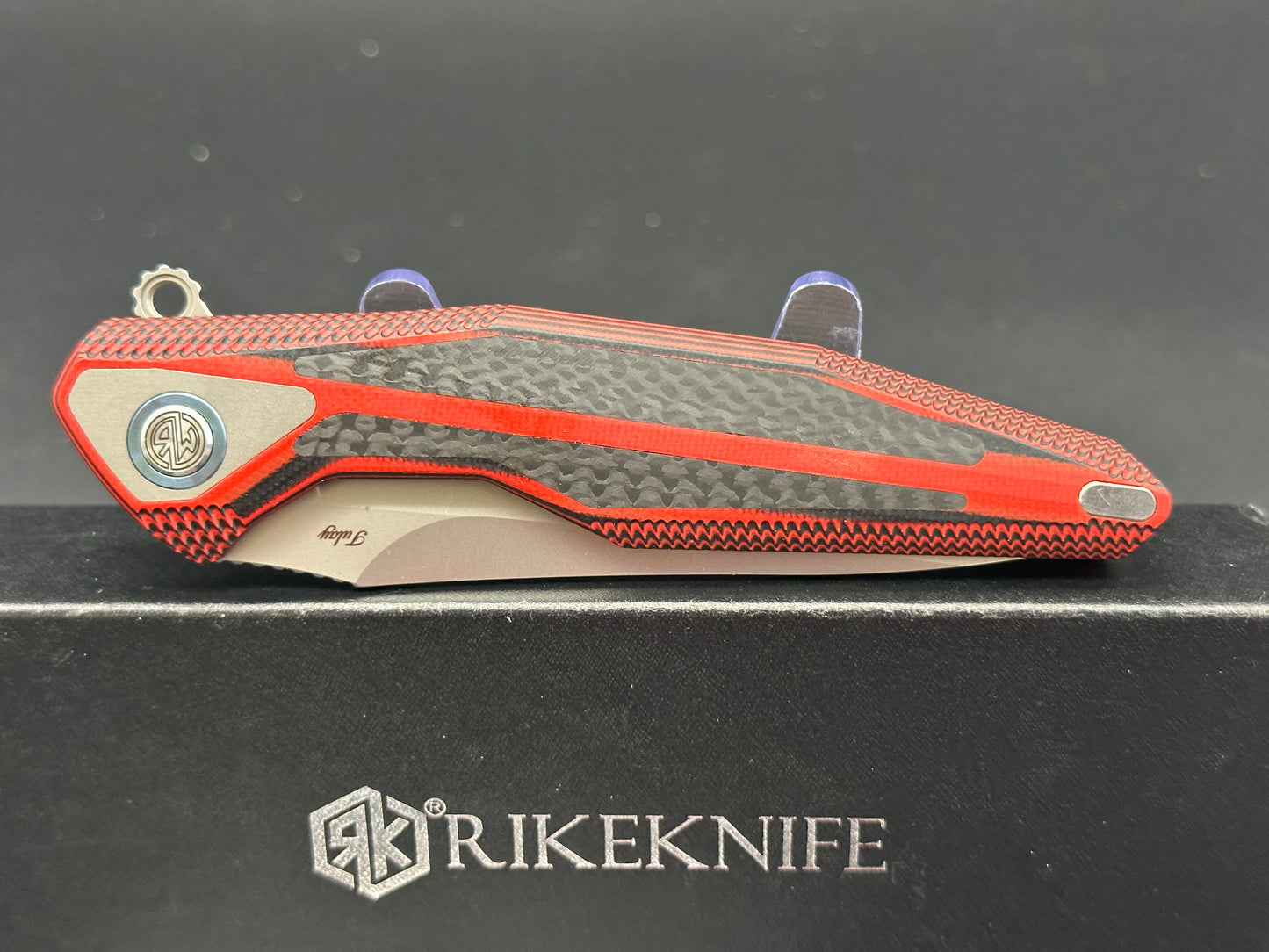 Rike Knife Tulay integral Red G10/CF