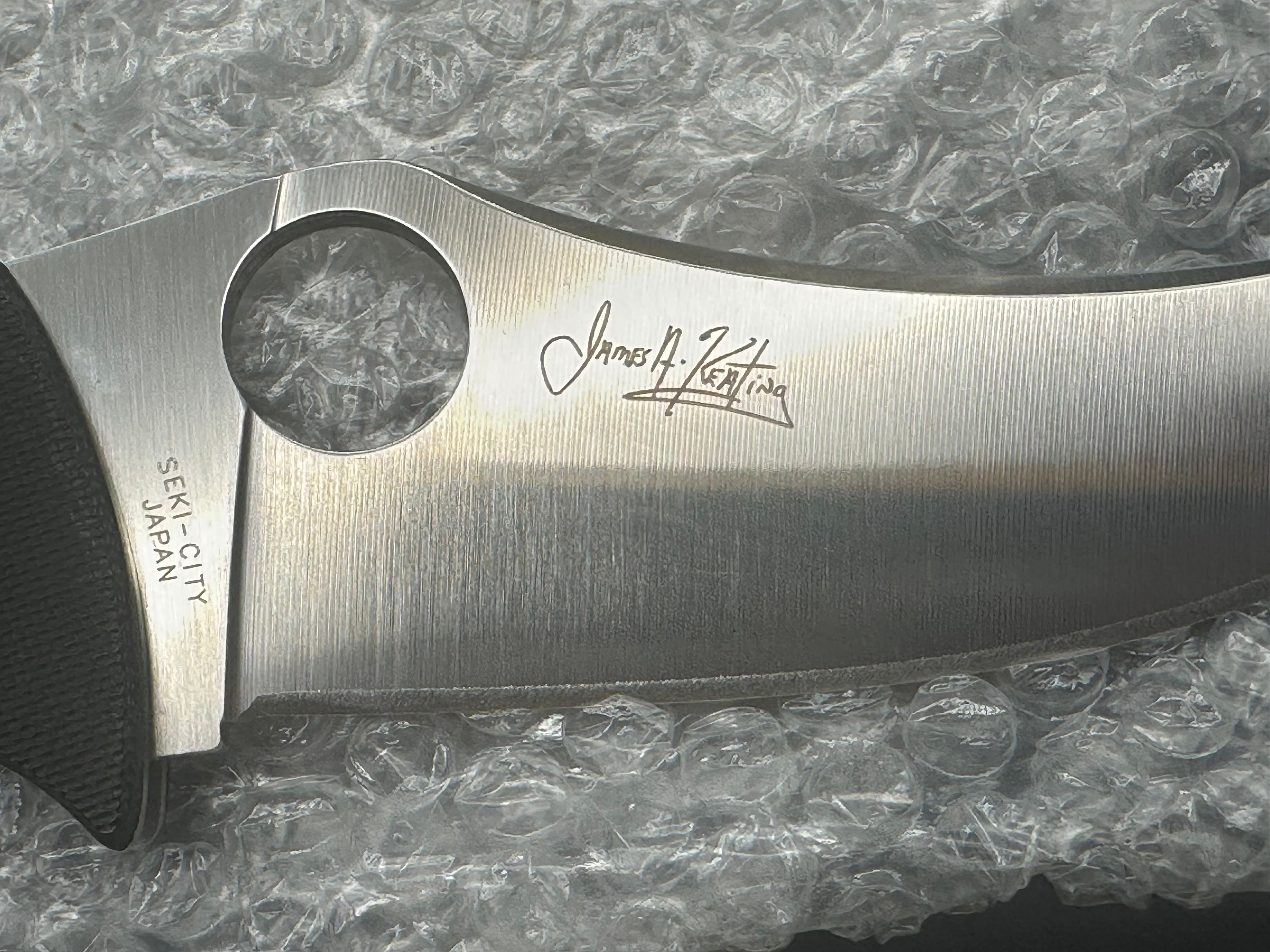 Spyderco James Keating Chinook 4 Lockback Knife Black G-10 (3.8" Satin)