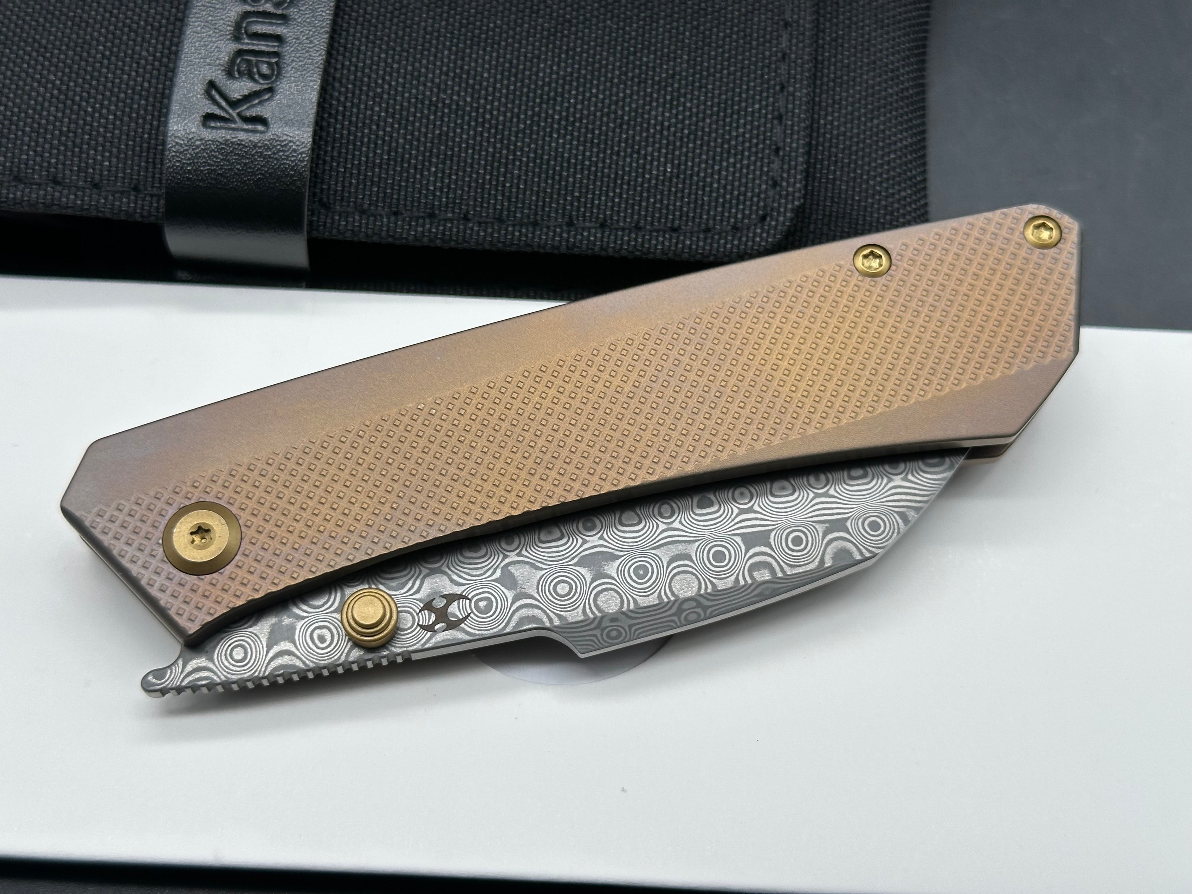 KANSEPT CONTRA BRONZE TI/DIAMOND PATTERN | 3.25" DAMASCUS