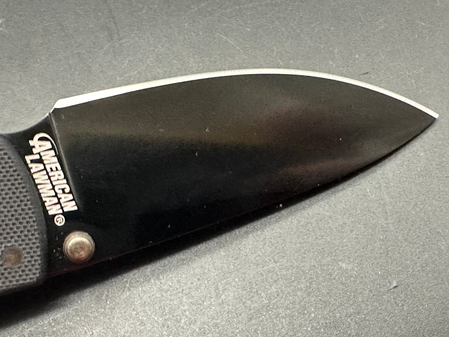 COLD STEEL AMERICAN LAWMAN KNIFE BLACK HANDLE BLACK S35VN