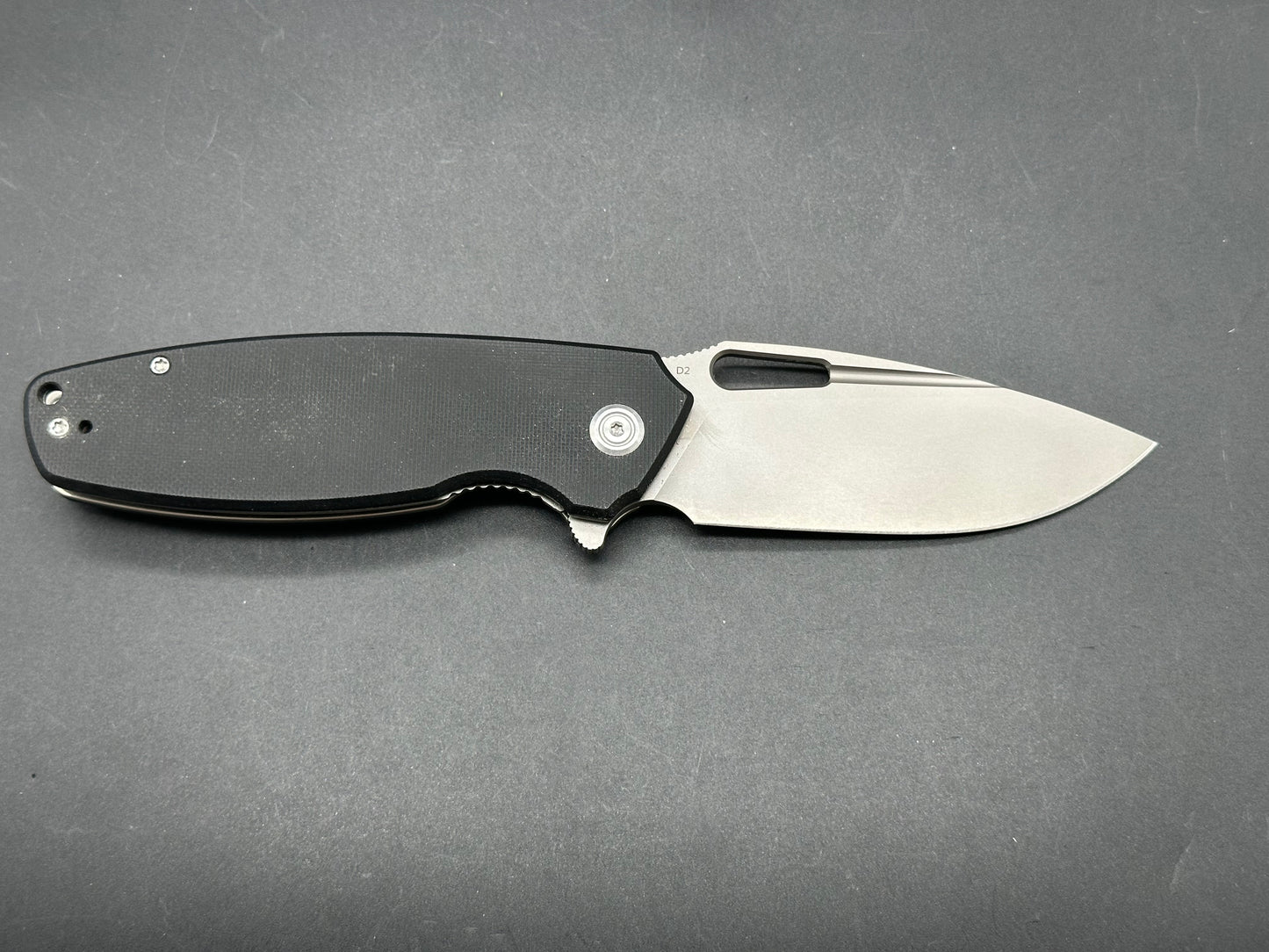 KUBEY Tityus Liner Lock Black G10 (3.39" D2 Beadblast)