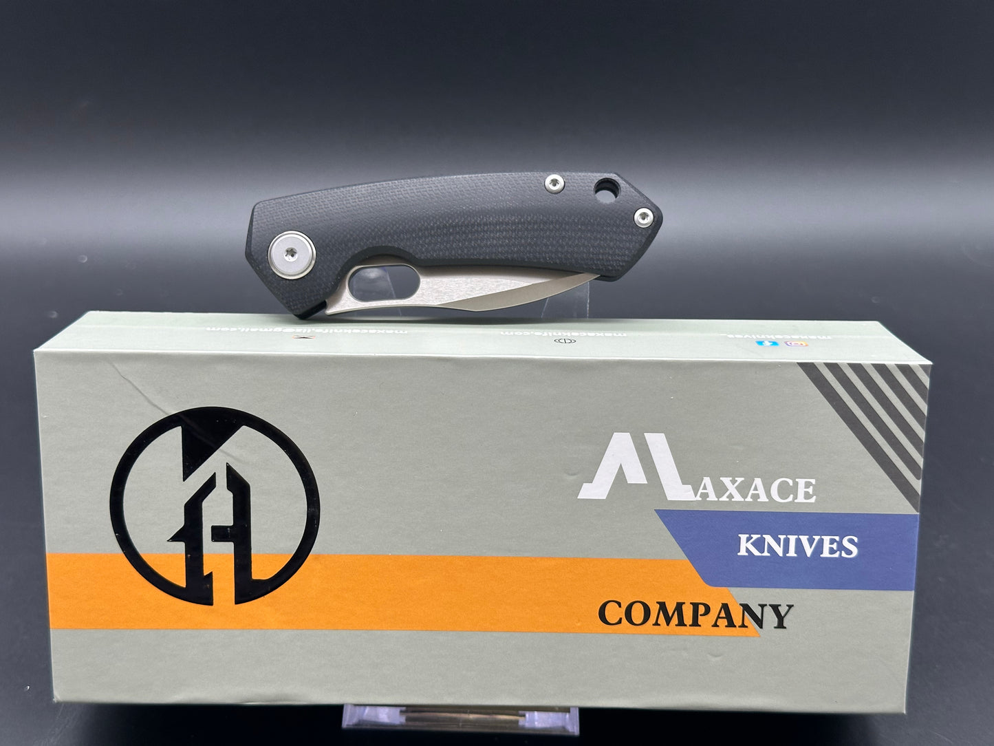 MAXACE MEERKAT-M POCKET KNIFE BLACK G10 HANDLE M390 BLADE