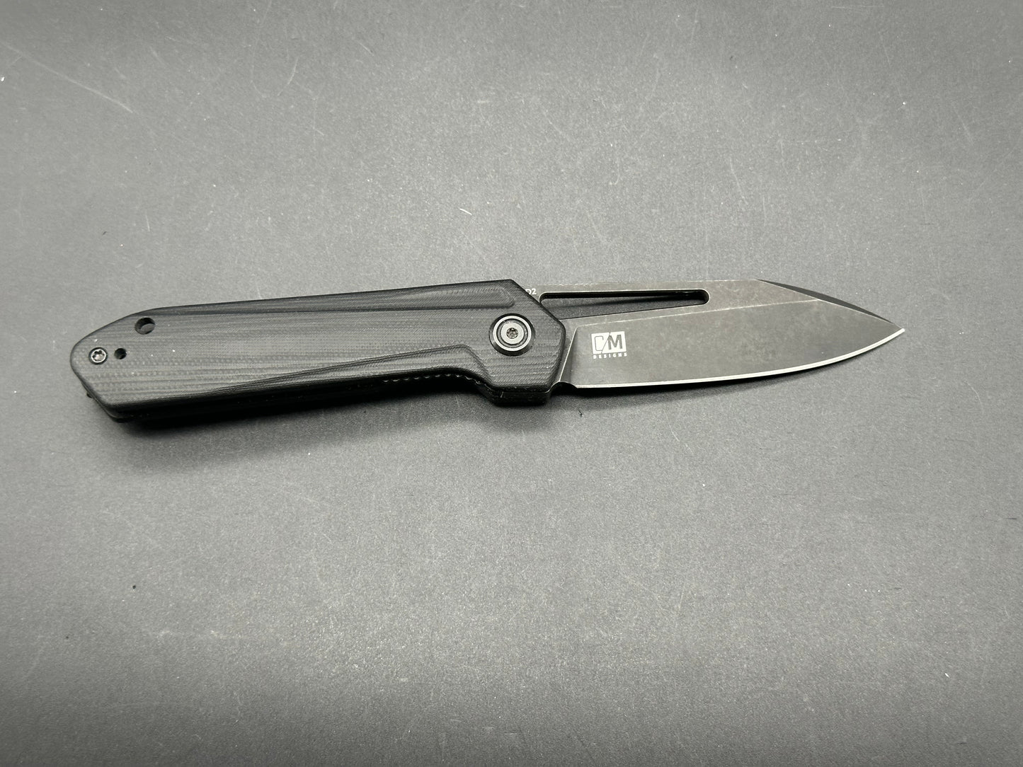 KUBEY Royal Liner Lock Black G10 (2.99" D2 Dark Stonewash)