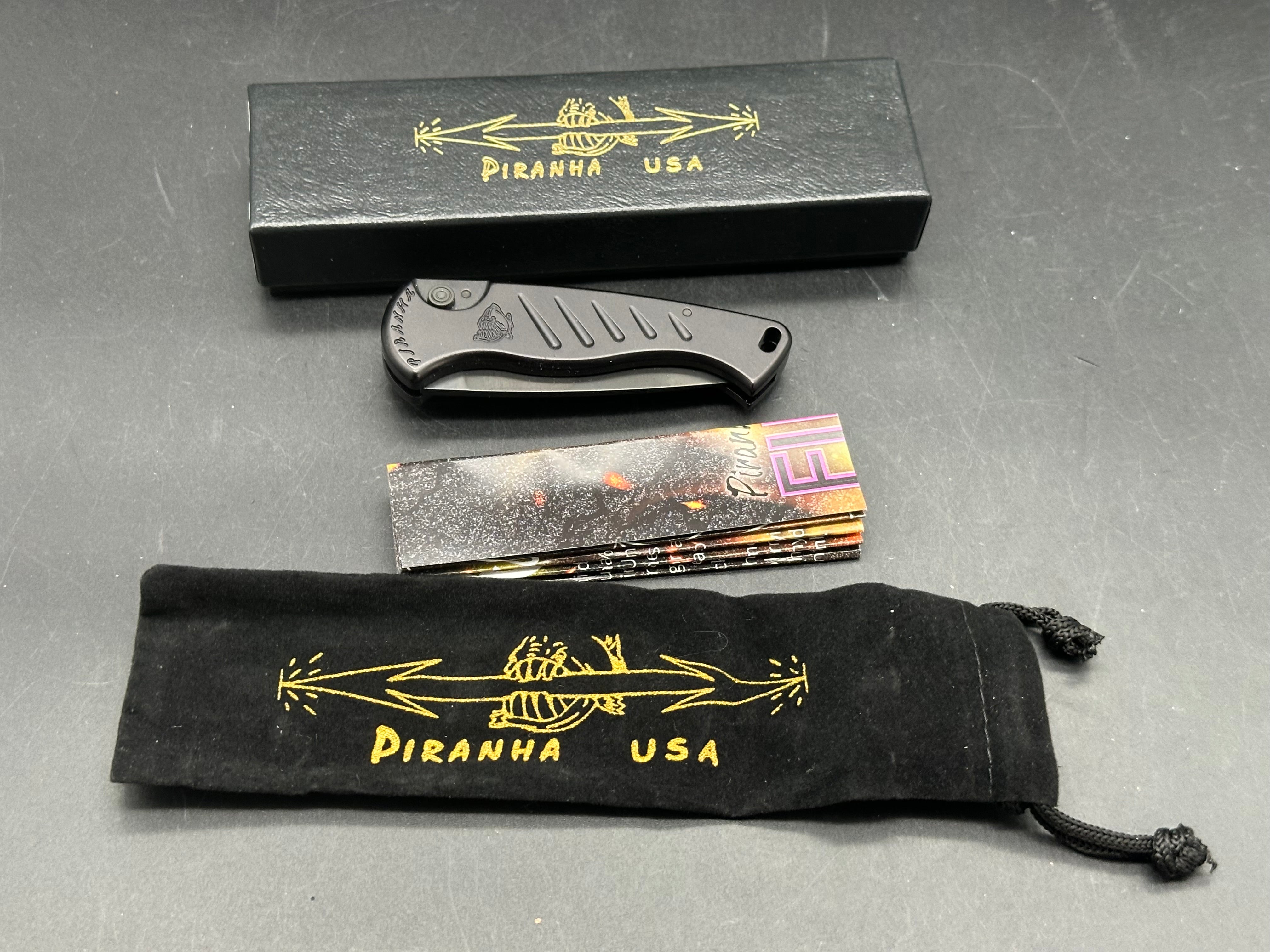 Piranha Fingerling Black Serrated