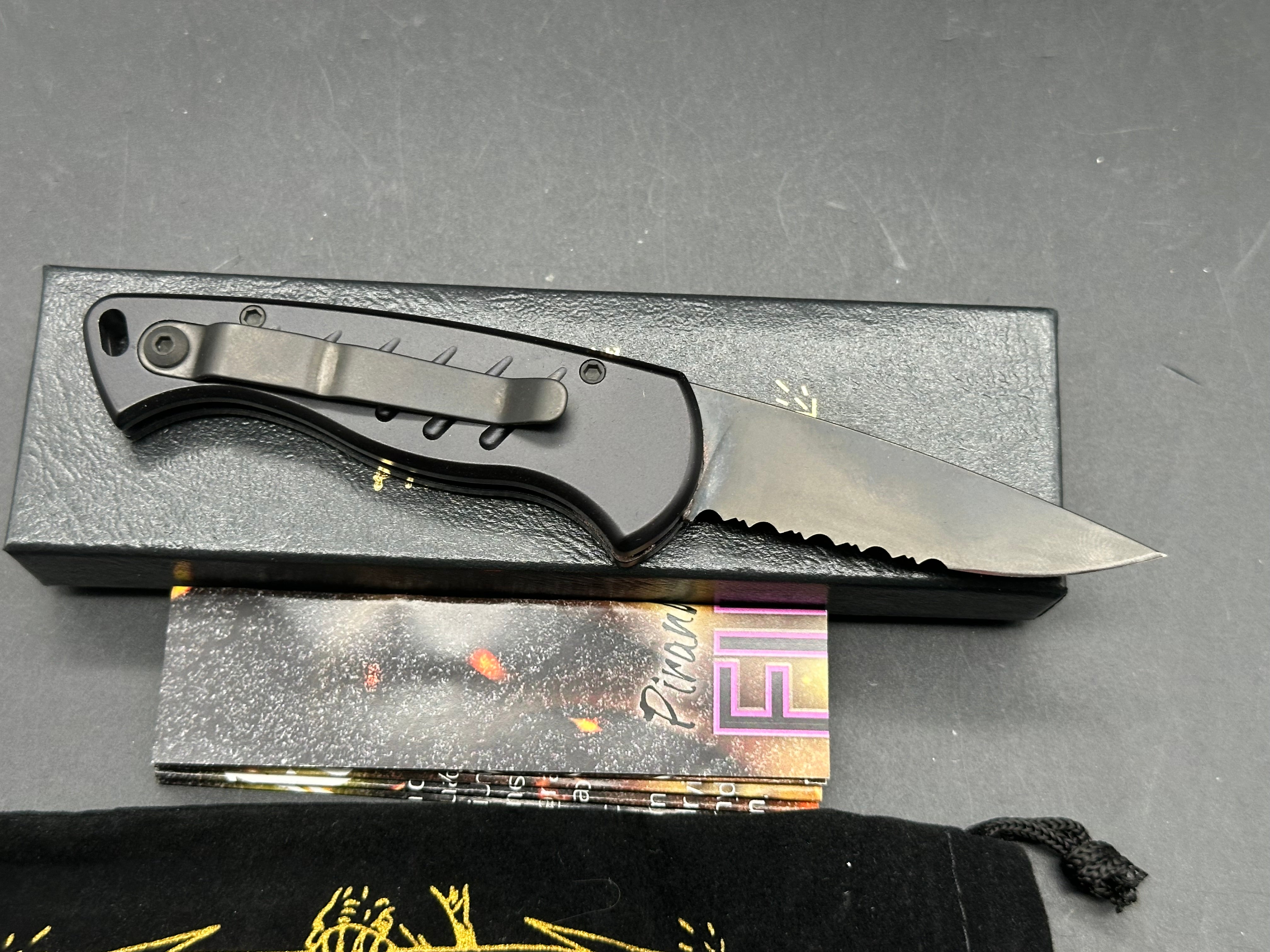 Piranha Fingerling Black Serrated