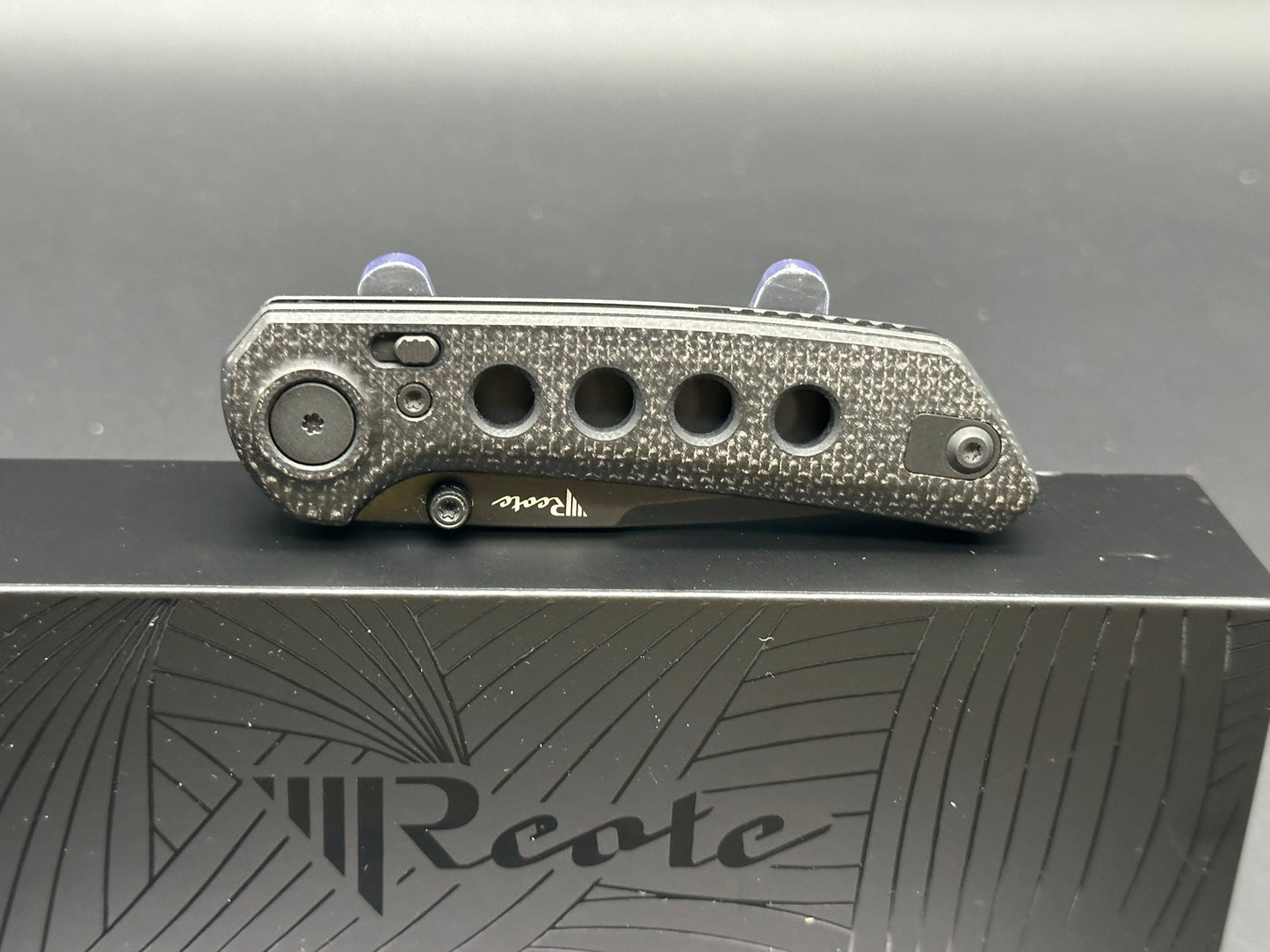 Reate PL-XT Drop Point Pivot Lock Knife Black Micarta/G-10