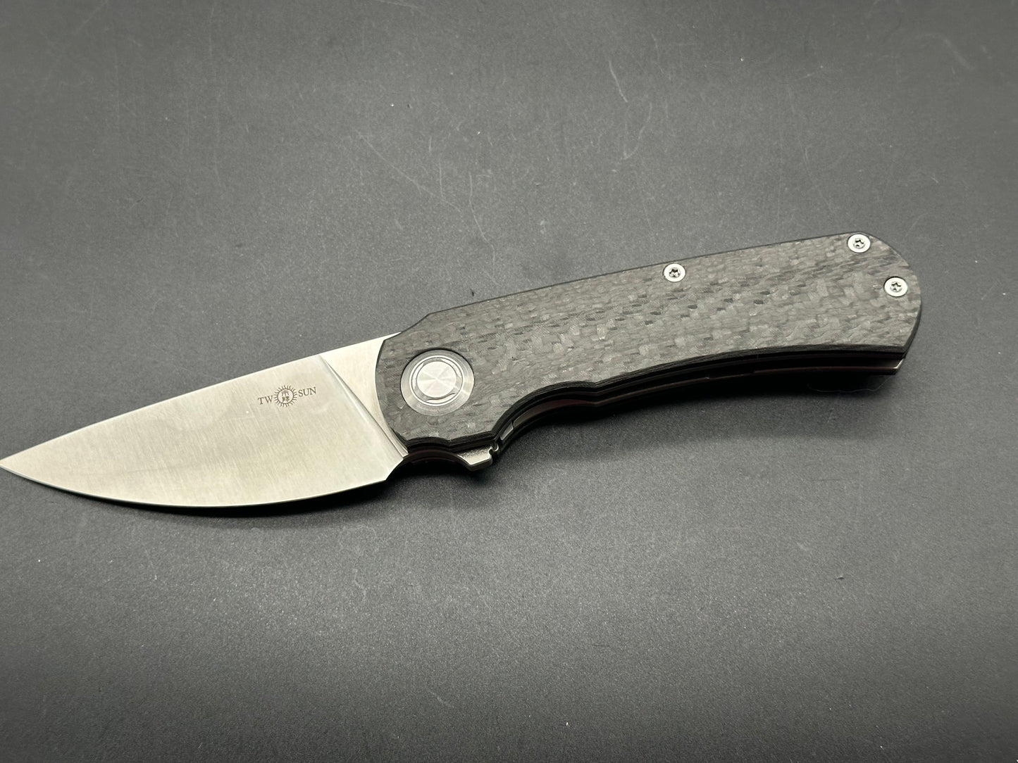 TWOSUN BLACK TITANIUM CARBON FIBER HANDLE 14C28N TS243