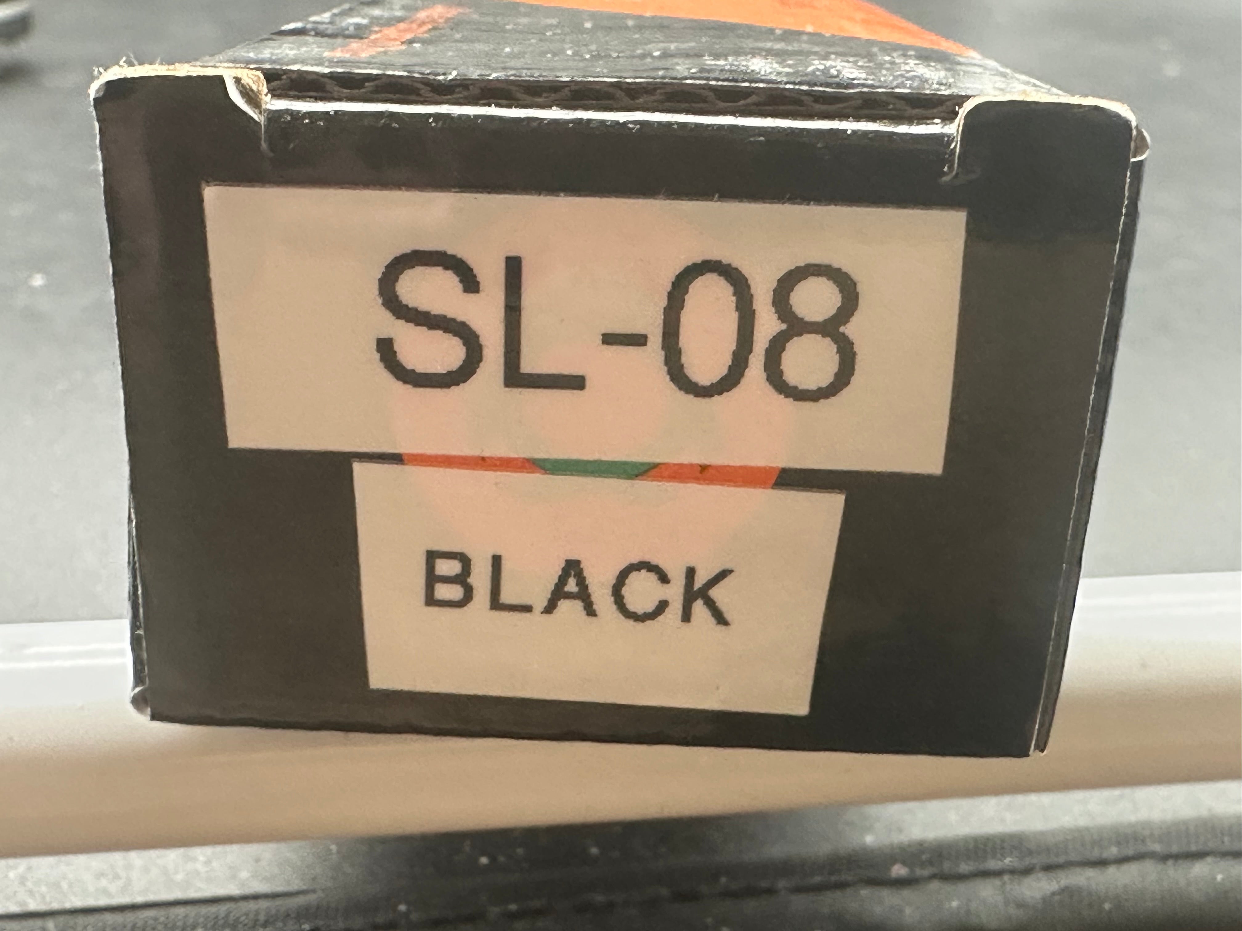Sixleaf SL-08  liner lock, black acrylic scales, D2 blade