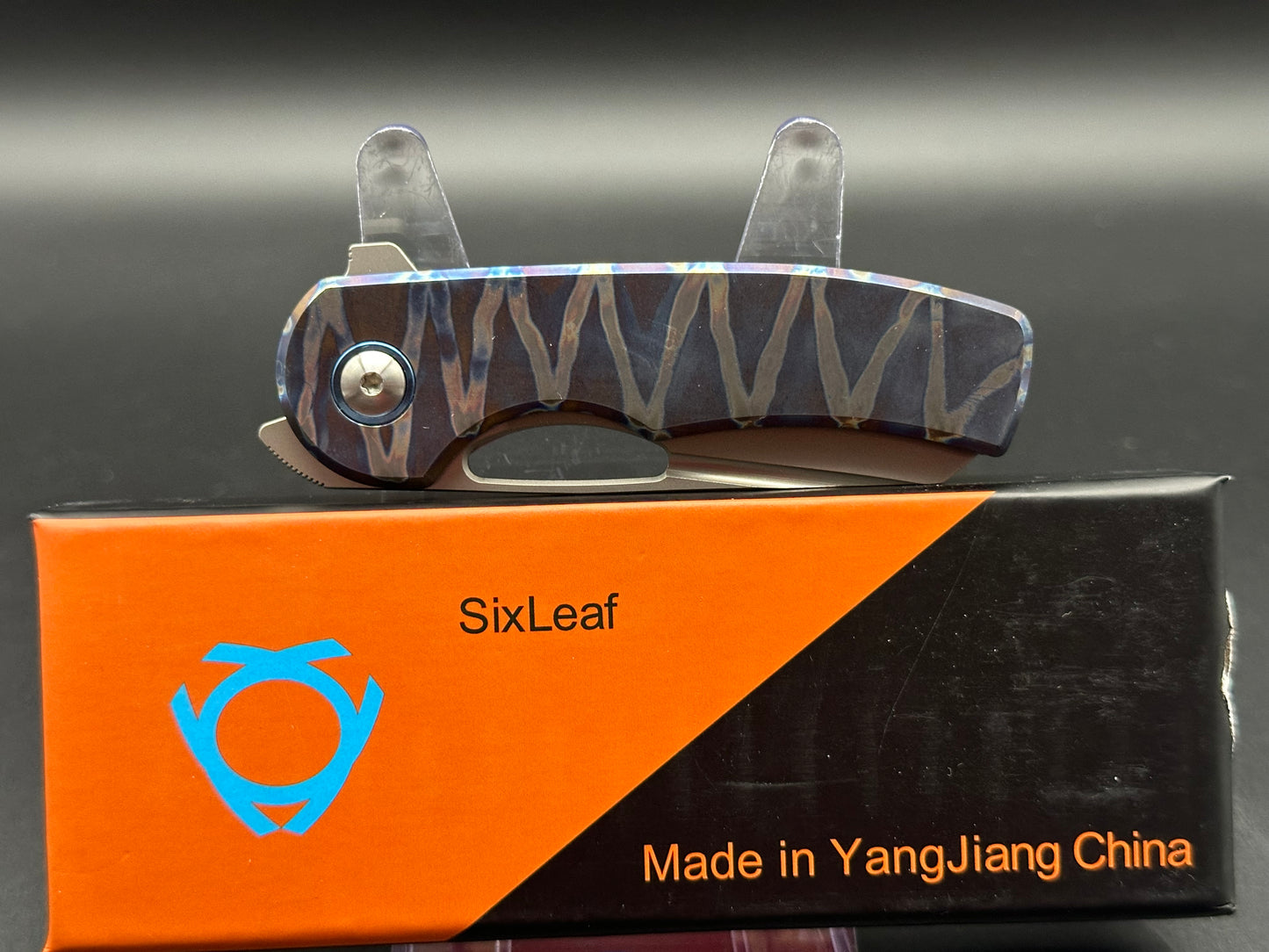 Sixleaf SL-19-Fire 20CV Blade TC4 titanium