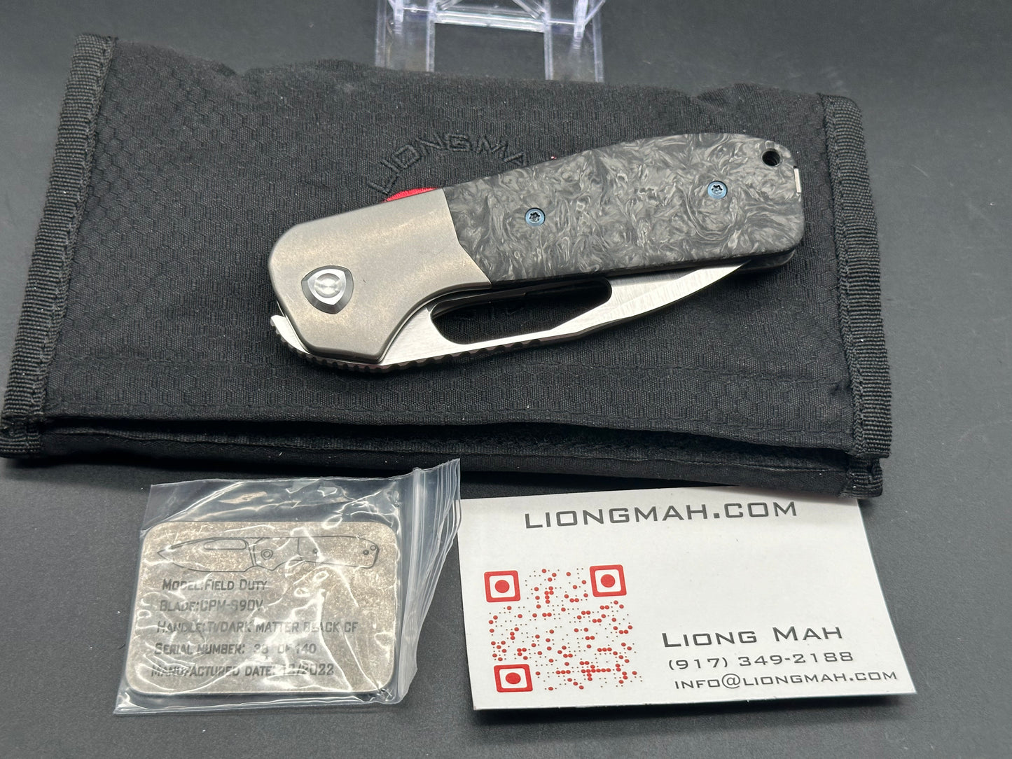 Liong Mah Field Duty 3.5 Carbon Fiber w/S90V blade