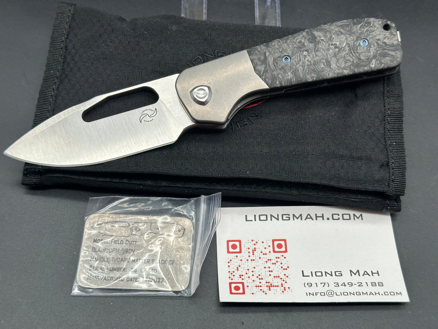 Liong Mah Field Duty 3.5 Carbon Fiber w/S90V blade