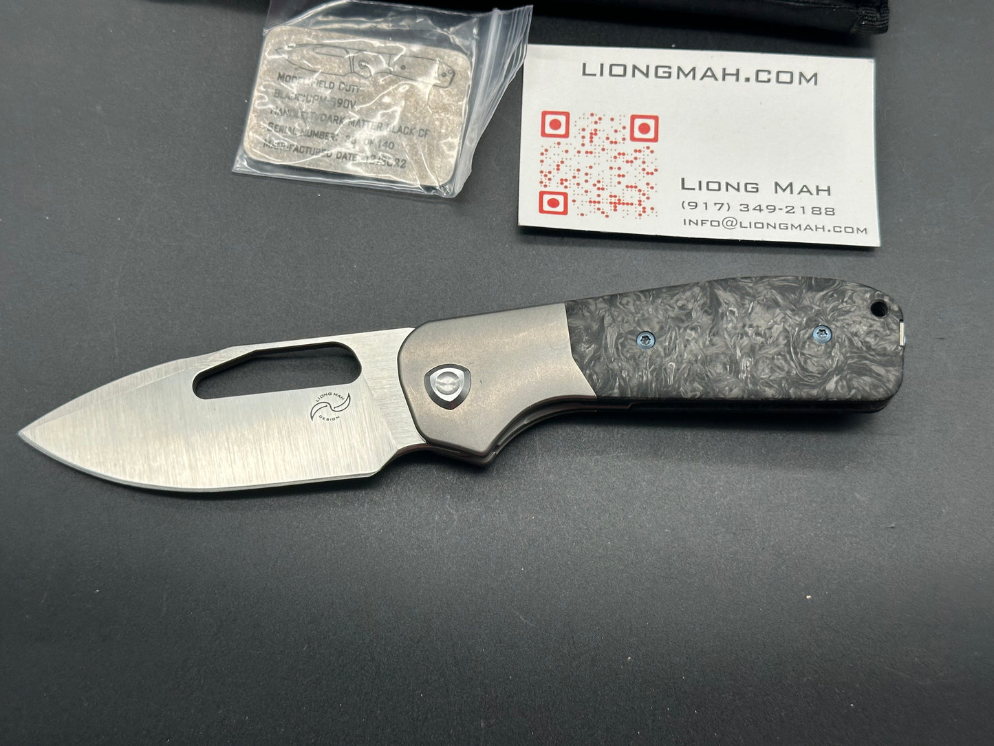 Liong Mah Field Duty 3.5 Carbon Fiber w/S90V blade