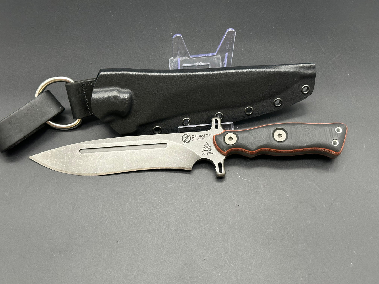 TOPS Knives - Operator 7 Fixed Blade Tan Micarta