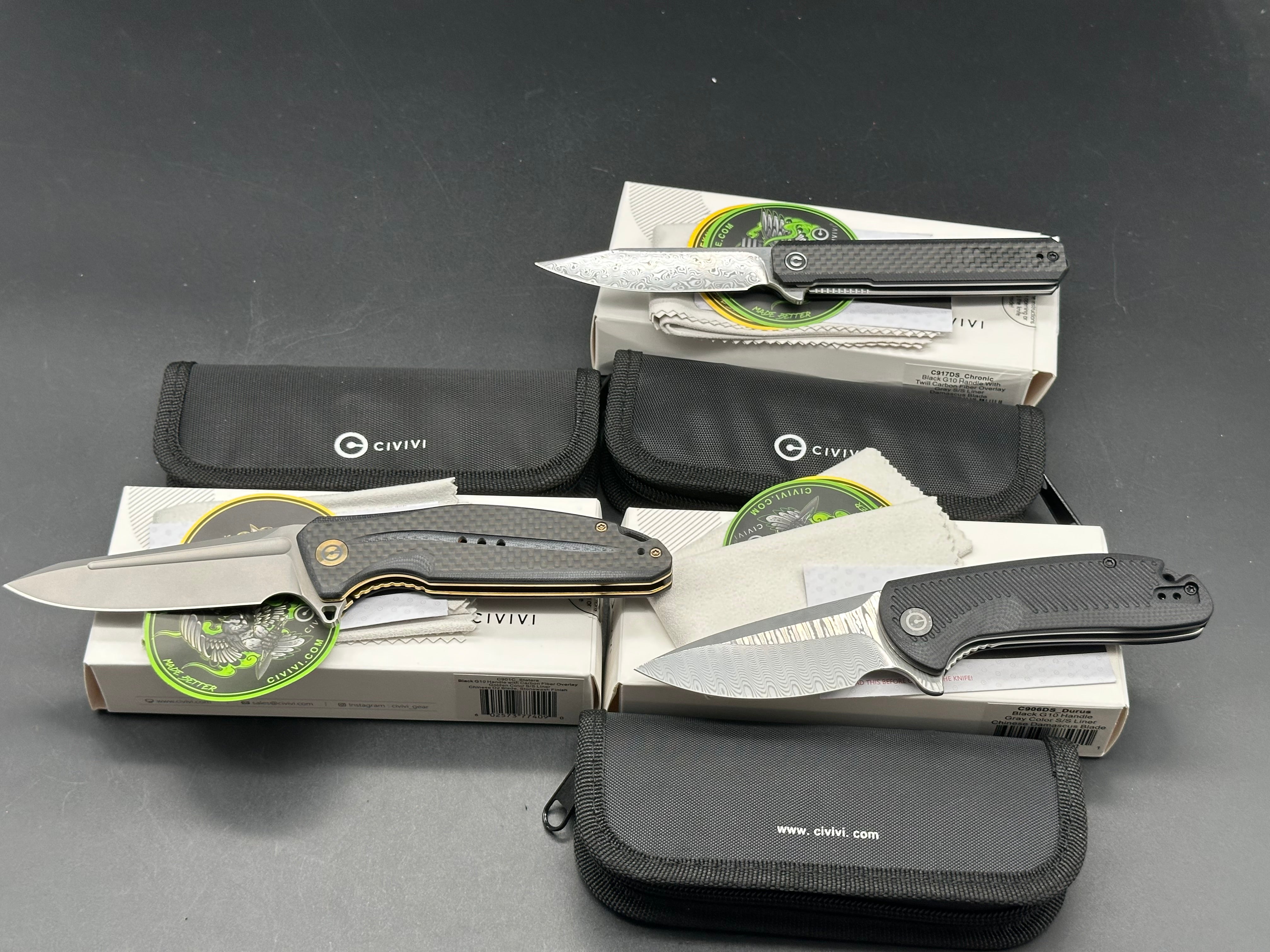 Civivi 3 Knife Combo (Durus, Chronic, Statera)
