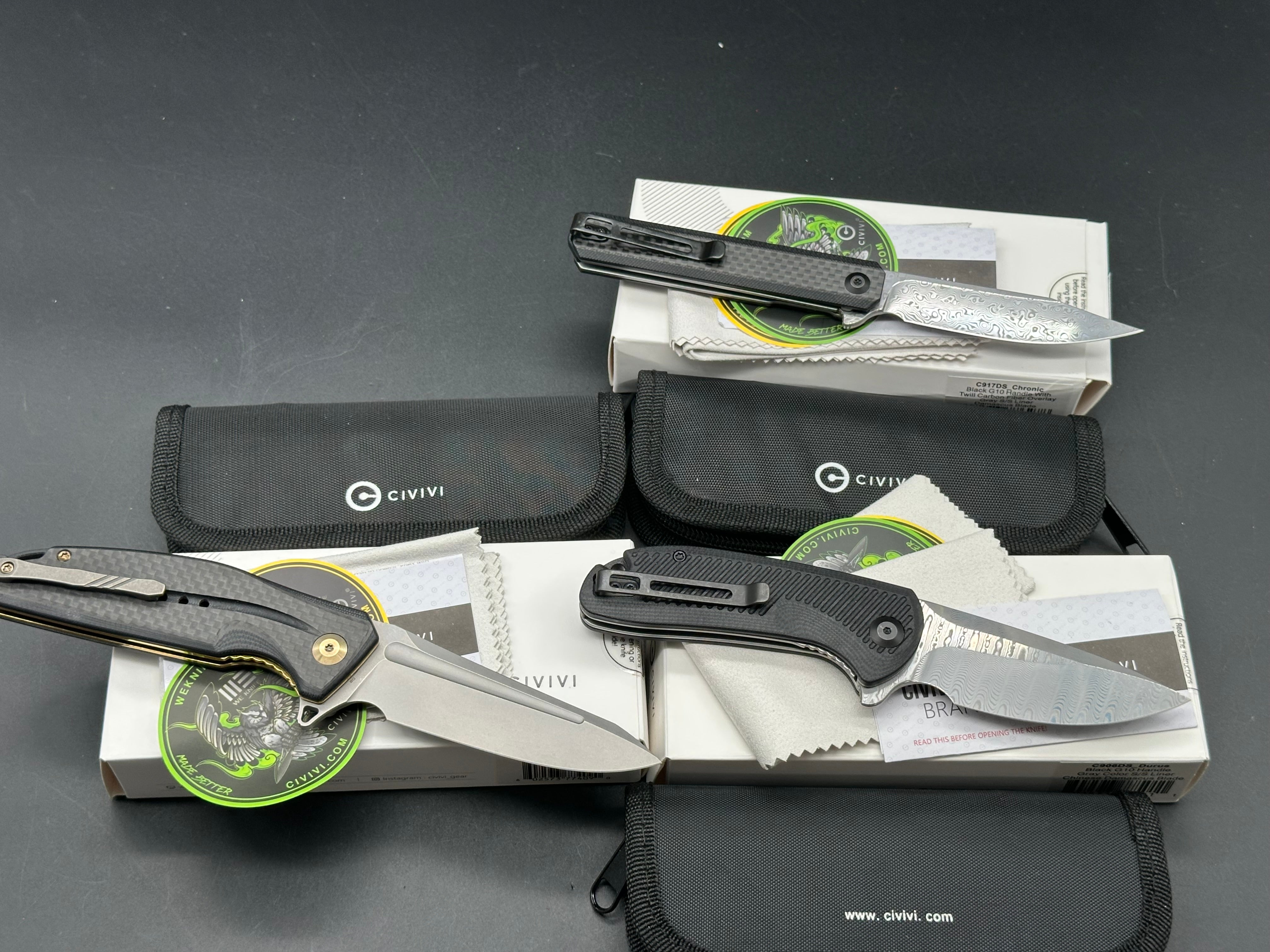 Civivi 3 Knife Combo (Durus, Chronic, Statera)