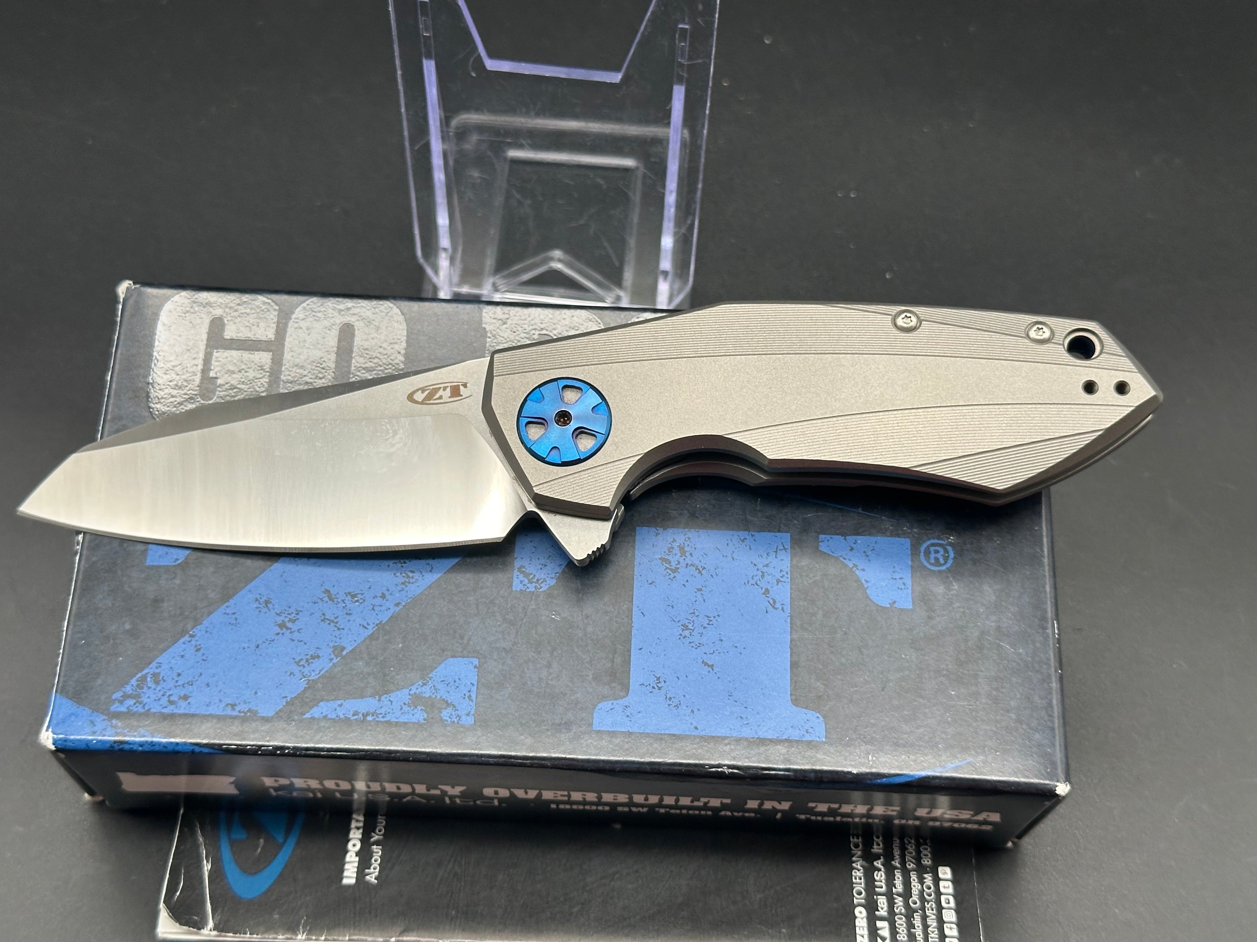 Zero Tolerance 0456 Flipper Knife Titanium