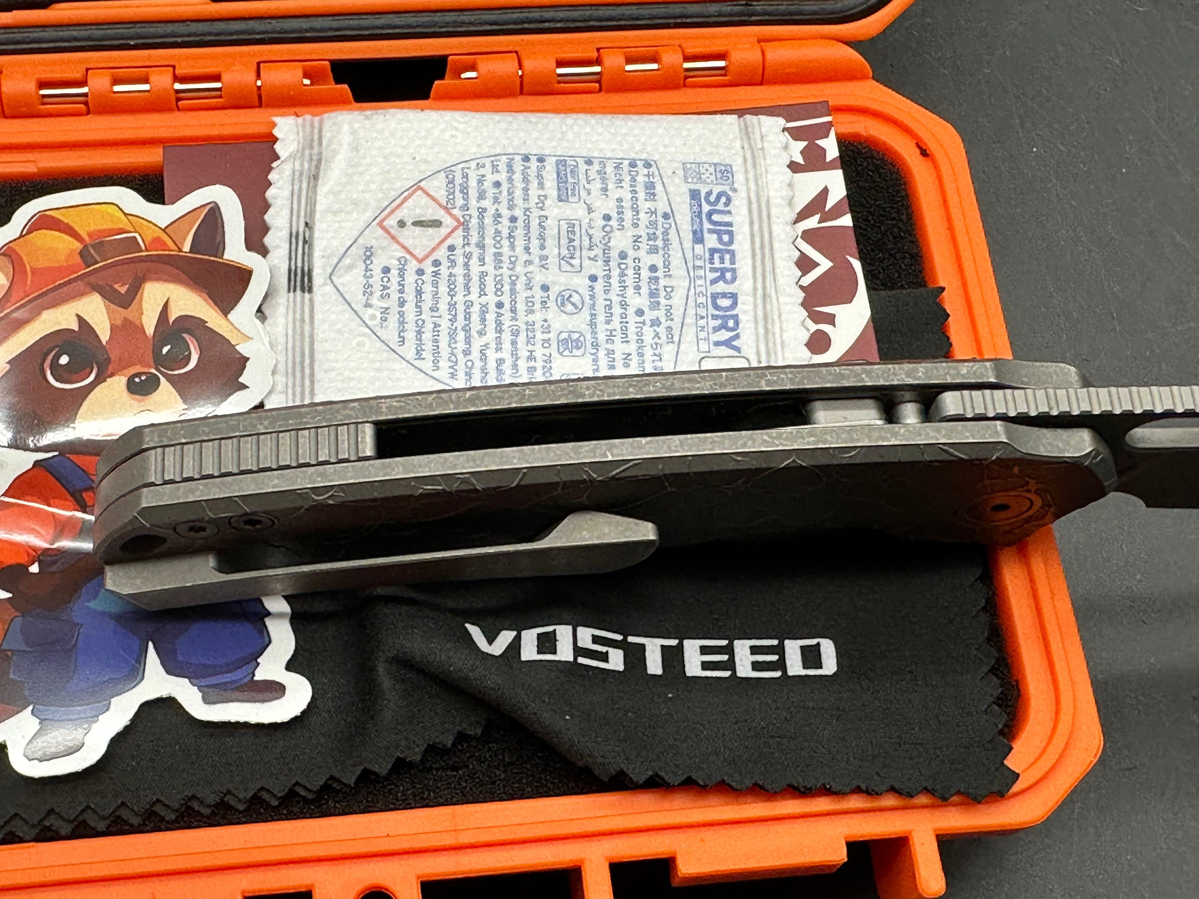 Vosteed Psyop - Top Liner Lock Knife (3.32" Elmax Blade & Titanium Handle)