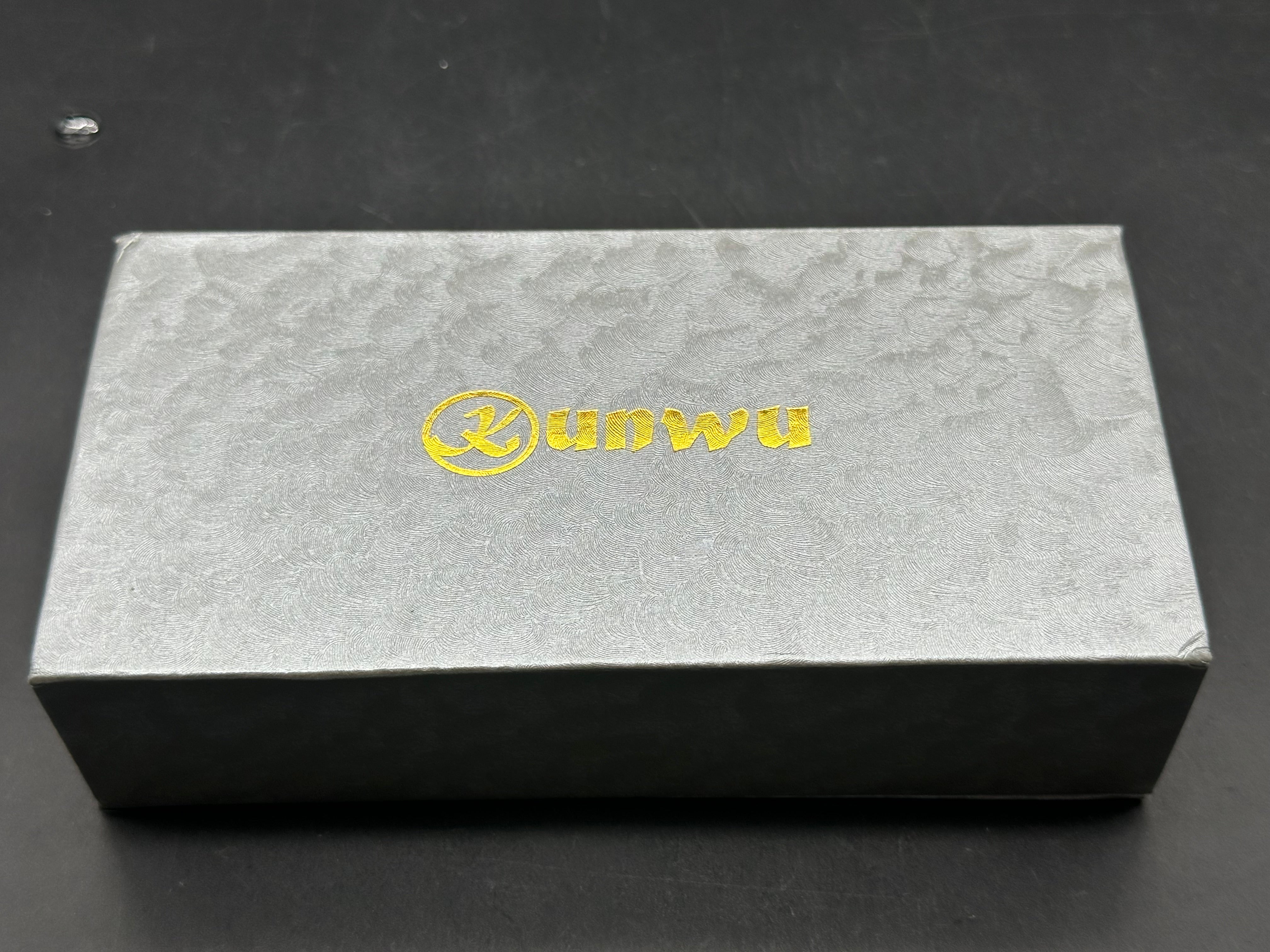 Kunwu S-Tao II with Timascus clip black honeydew w/DLC