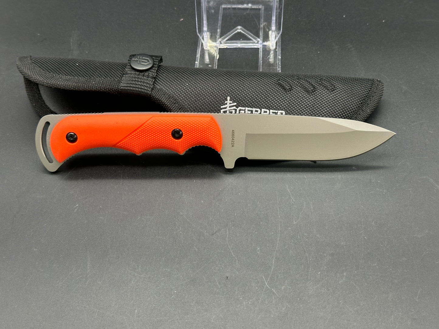 Gerber Freeman, 4" Stainless Blade with Rubber Handle in Orange