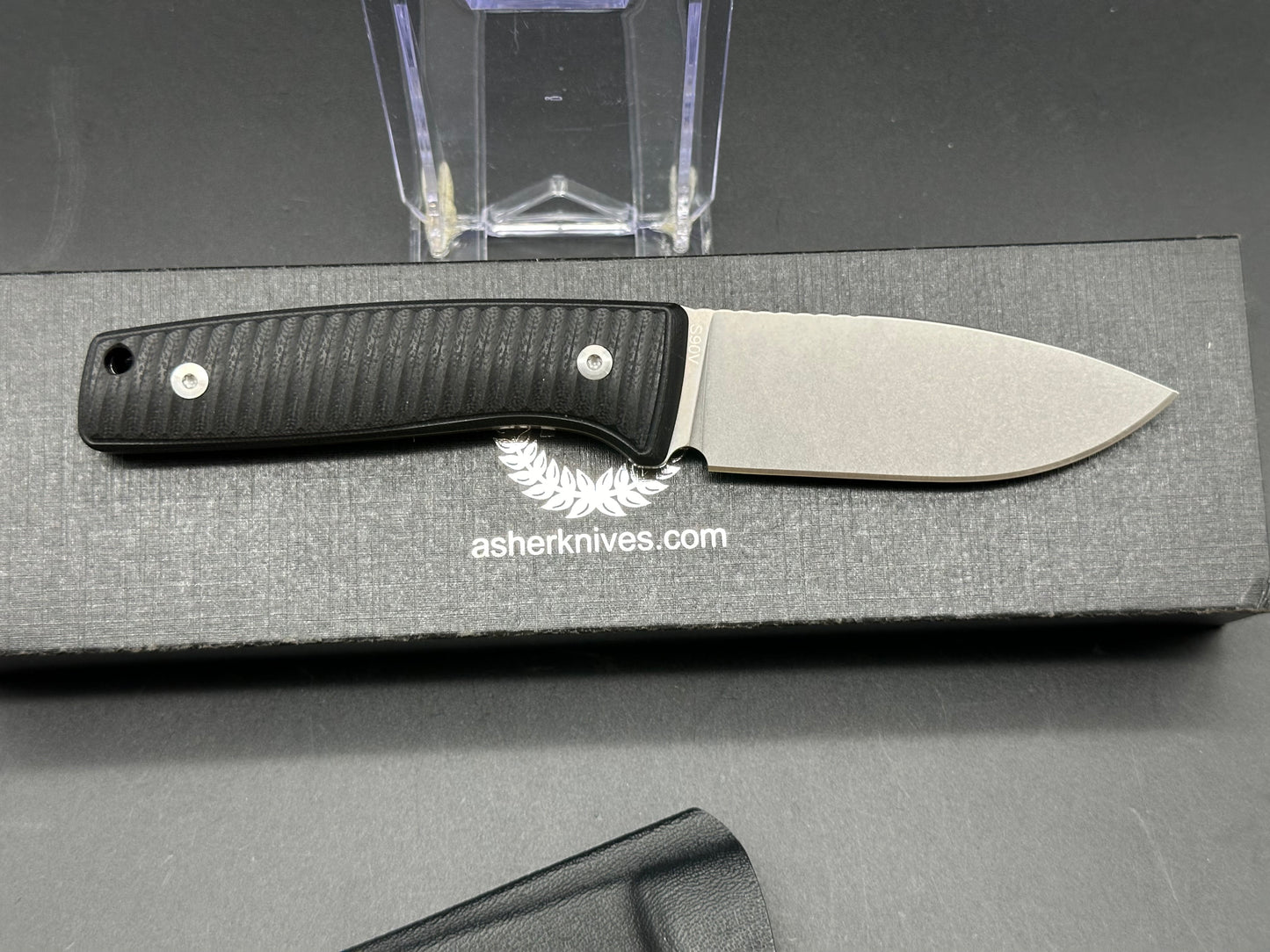 Lil' Buddy, 3.2" S90V Stonewash Blade with G10 Handle in Black