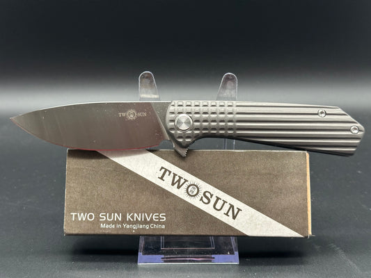 TWOSUN TS423 STEEL HANDLE w/D2 blade