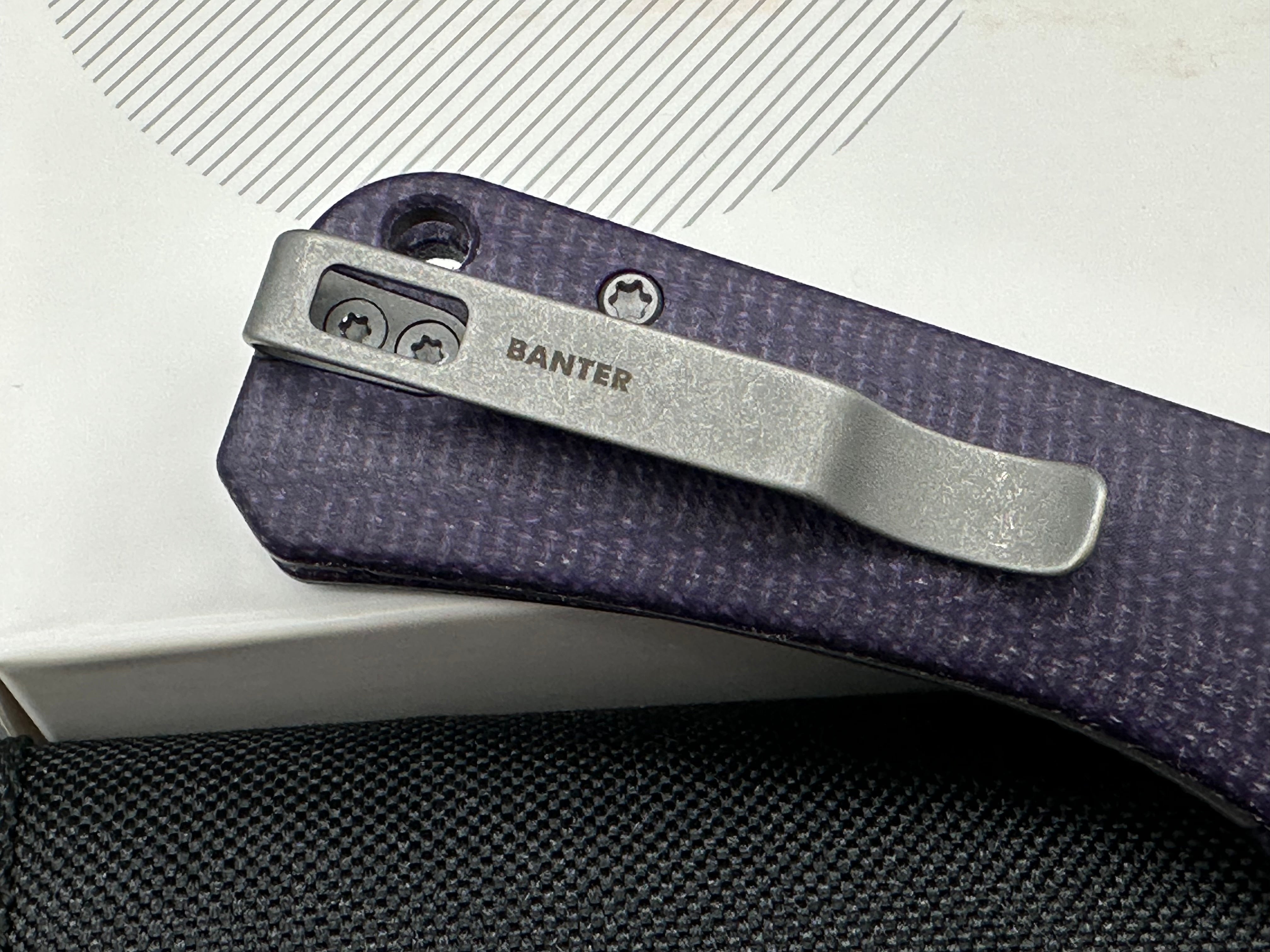 Purple bundle Sencut Acumen & Civivi Baby Banter wharncliffe