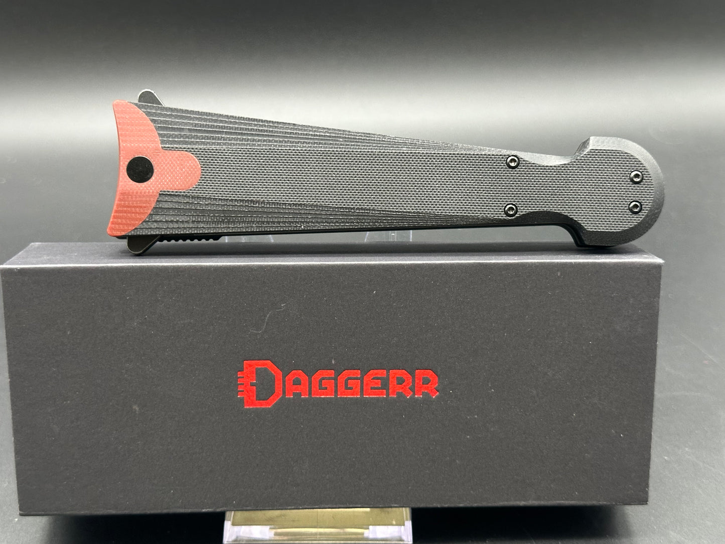 Daggerr Knives Cinquedea Black Aluminum (5.6" Black D2)