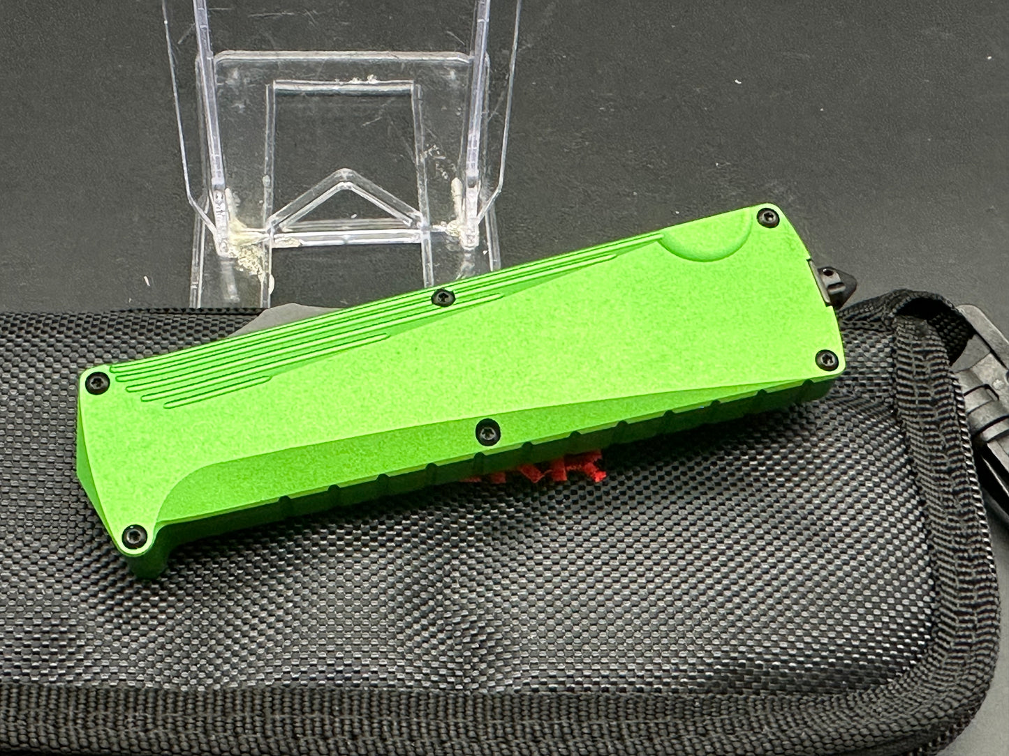 Daggerr Knives Koschei Double Action OTF Knife Poison Green Aluminum (3.5" SW)