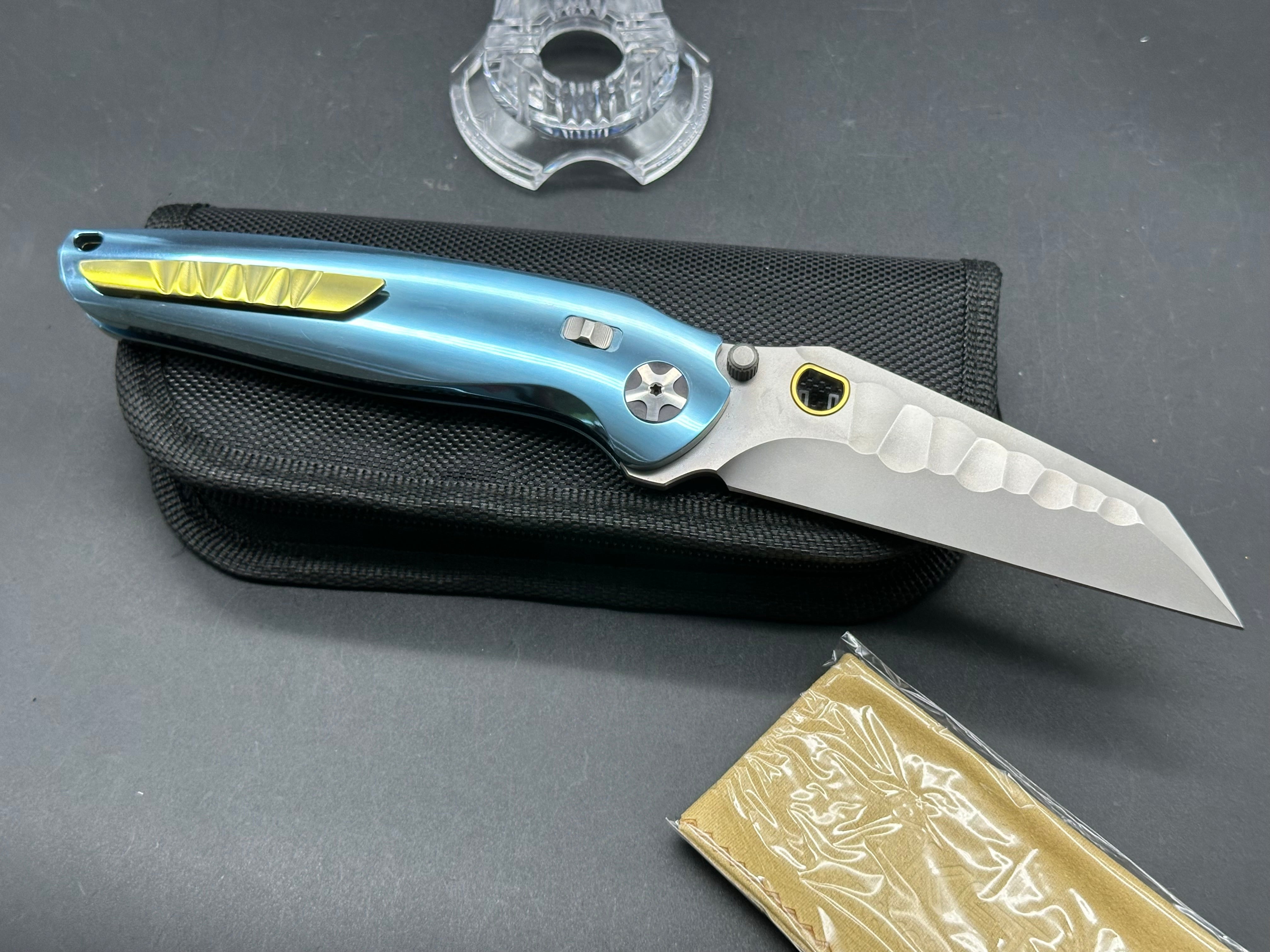 Ketuo Dirty Bird prototype titanium handle w/M390 blade