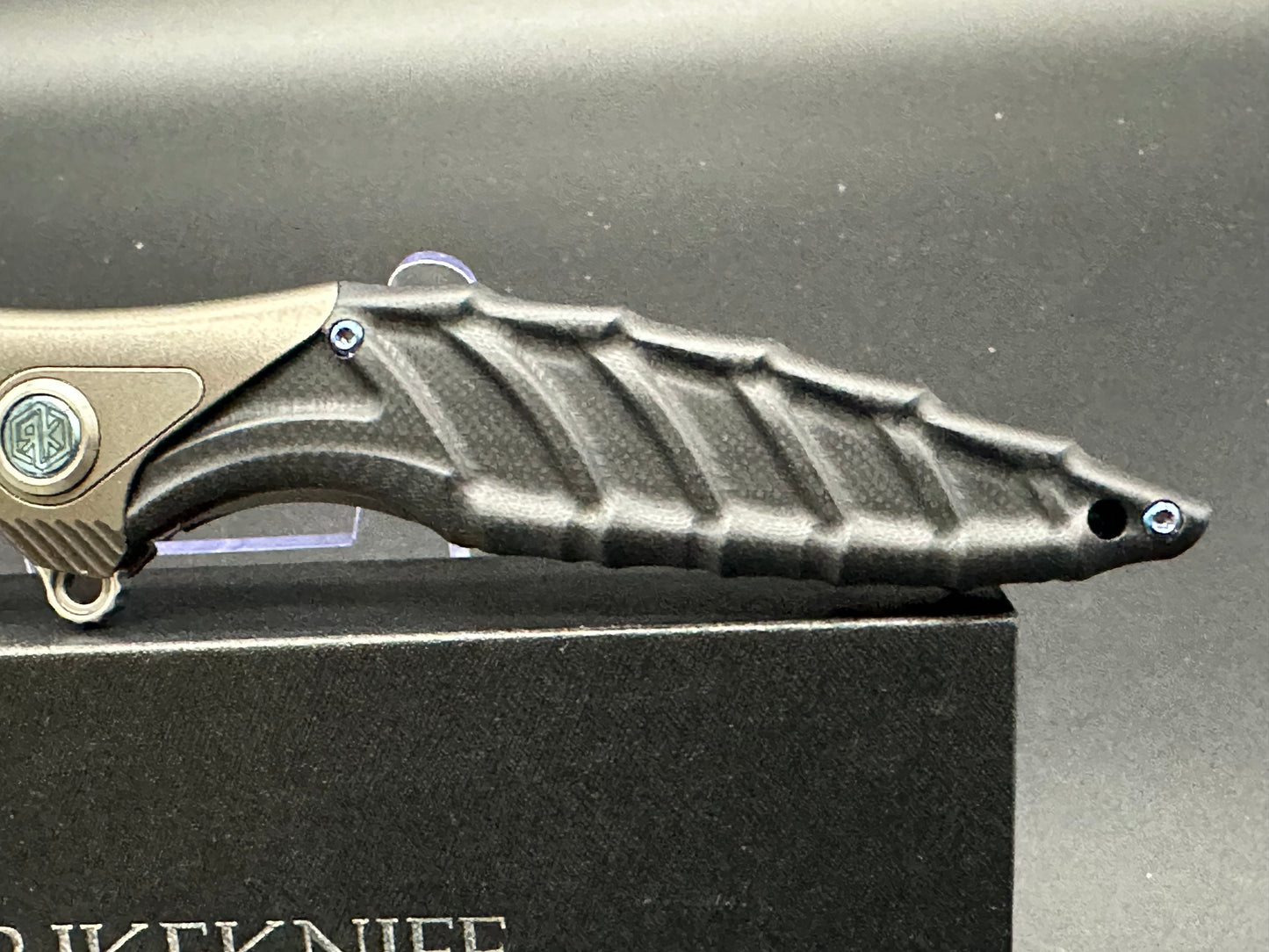 Rike Thor 7  Integral Titanium/Black G10 handle