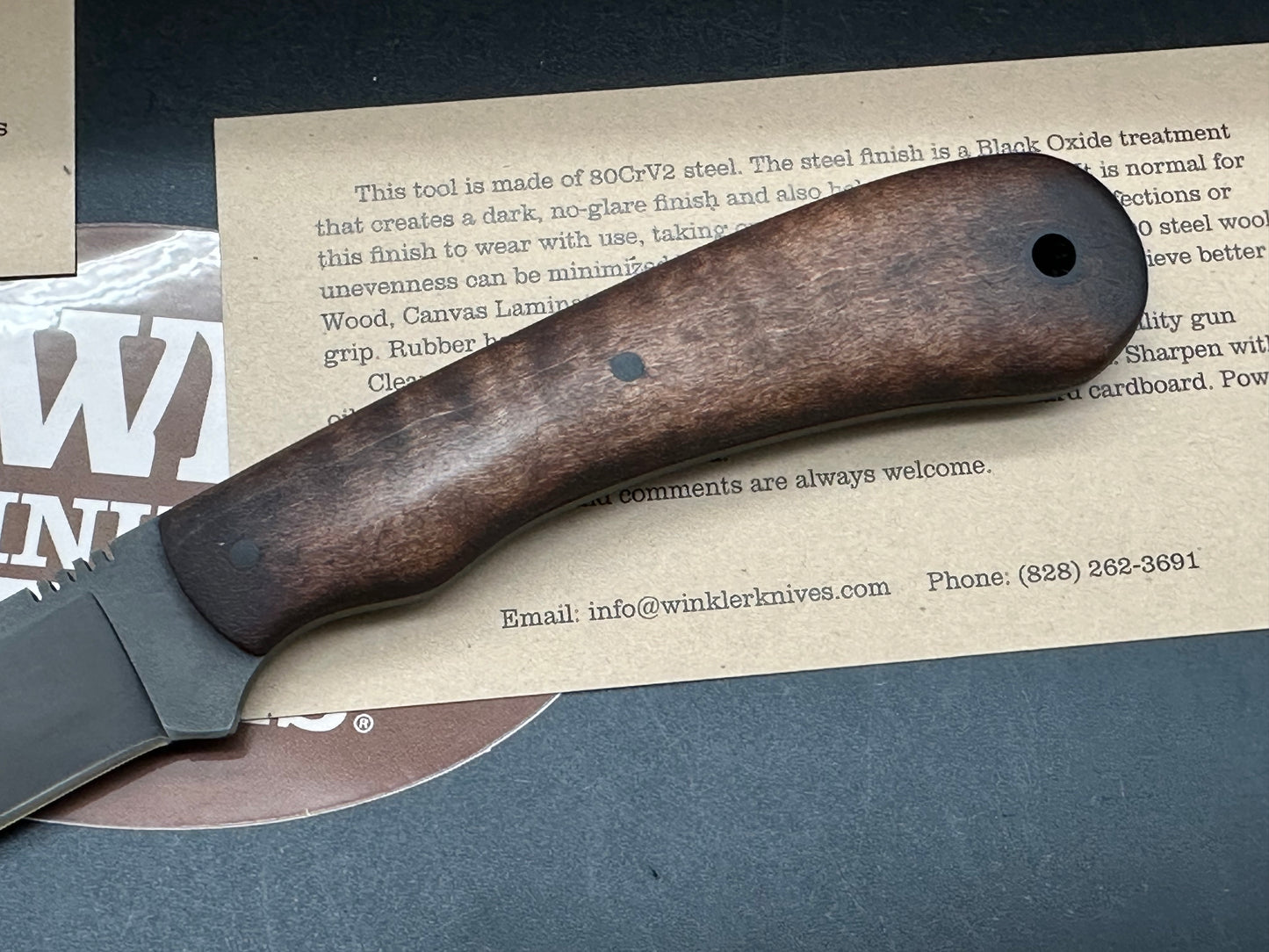 Winkler Operator Fixed blade knife