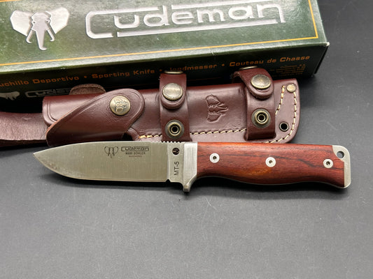 Cudeman 120K MT5 Survival Cocobolo Drop Point Blade & Wood Handles