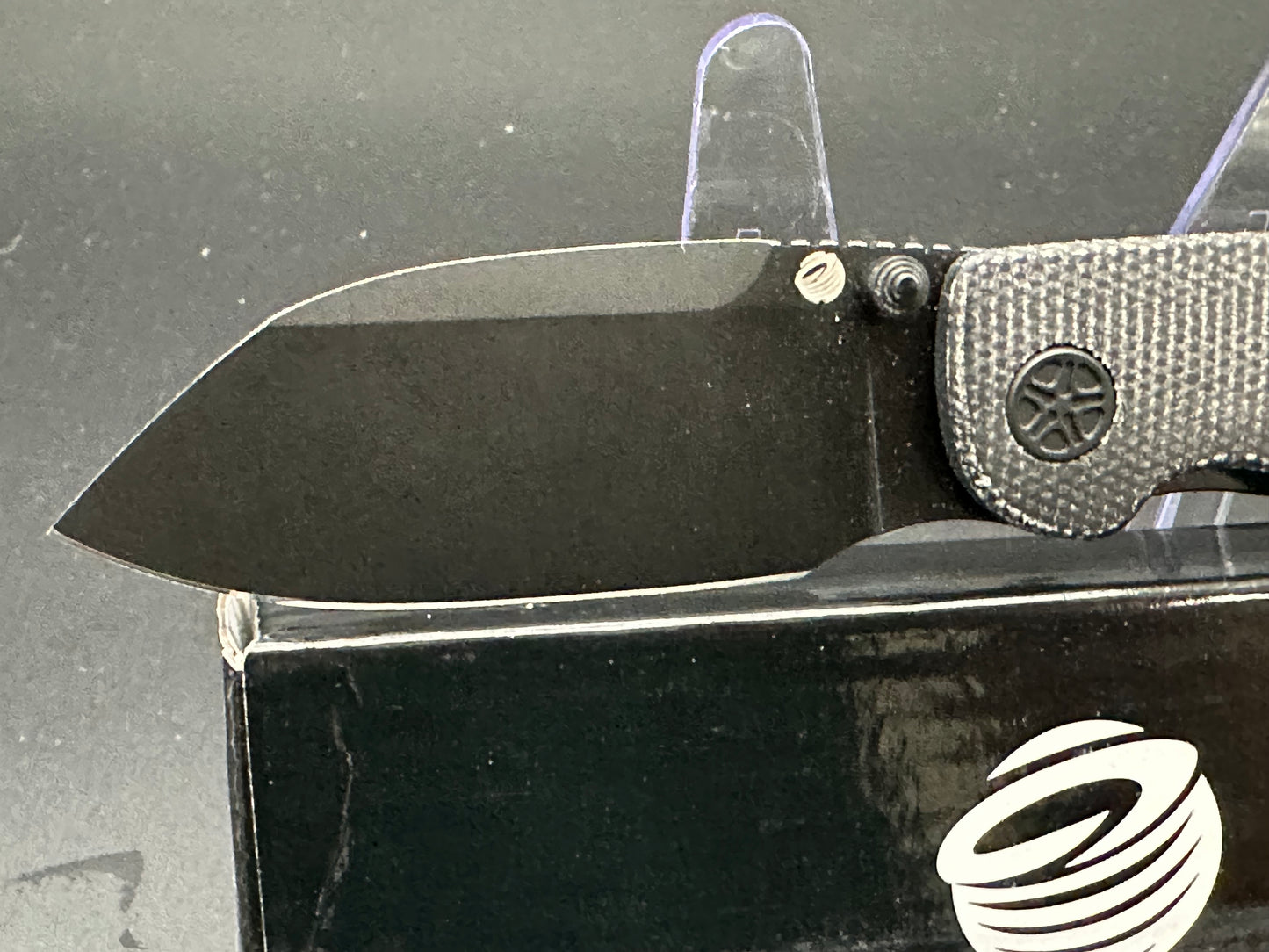 TEMPEST KNIVES MICROBURST BLACK MICARTA