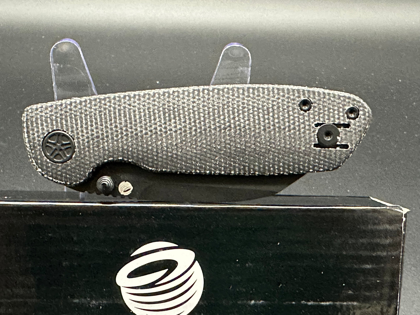 TEMPEST KNIVES MICROBURST BLACK MICARTA