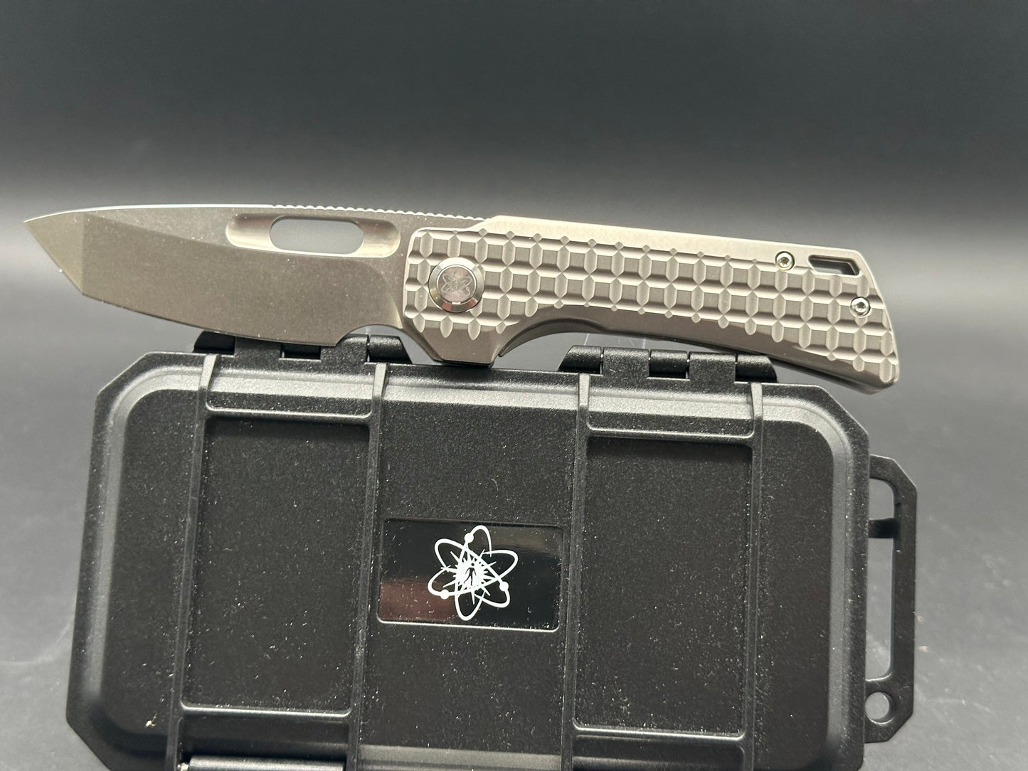 EMPEDC Nymble T 3.1" M390 Blade, with Stonewashed Titanium Handle