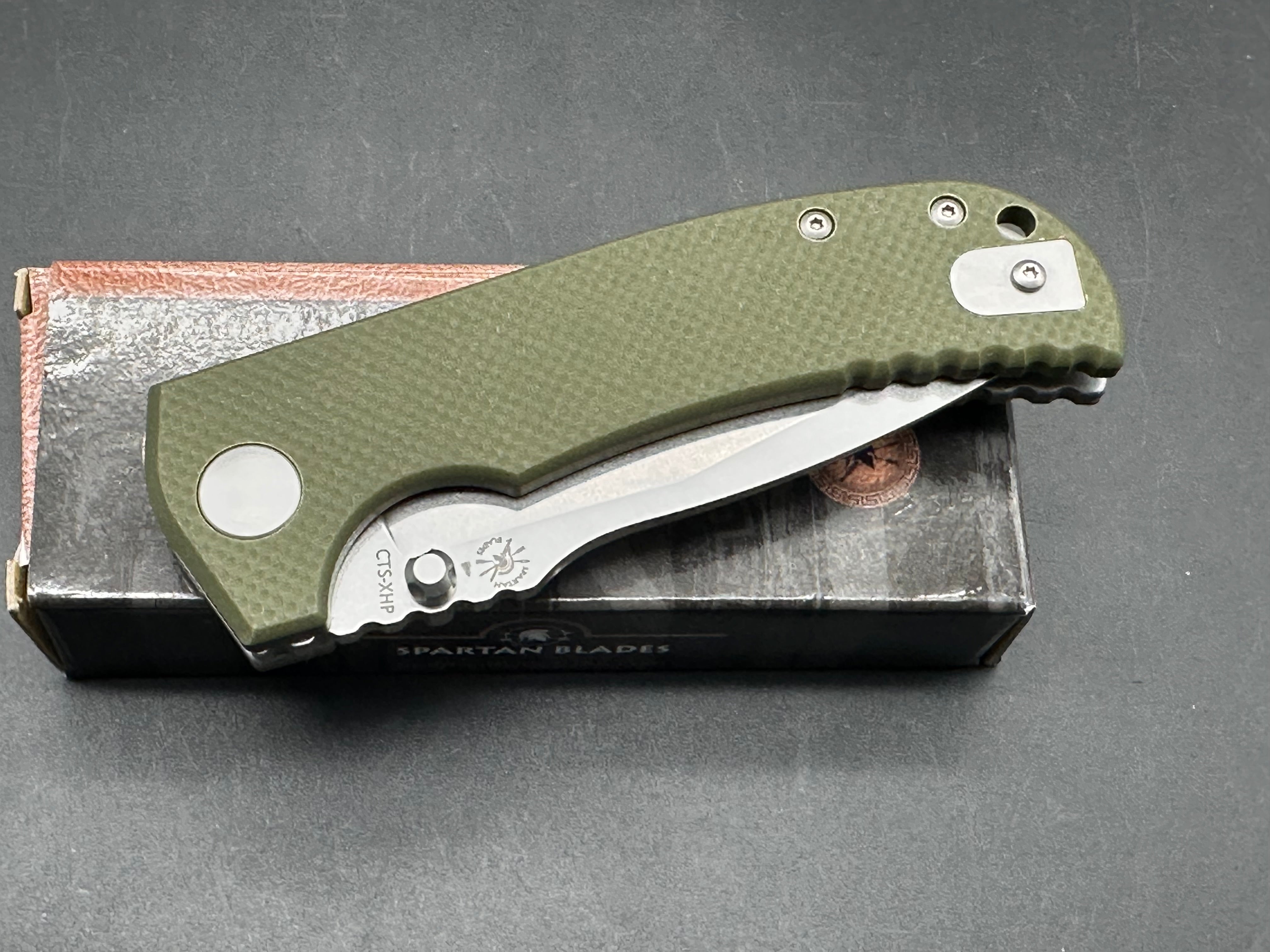 Spartan Blades Astor Linerlock Green G10 (3.75")